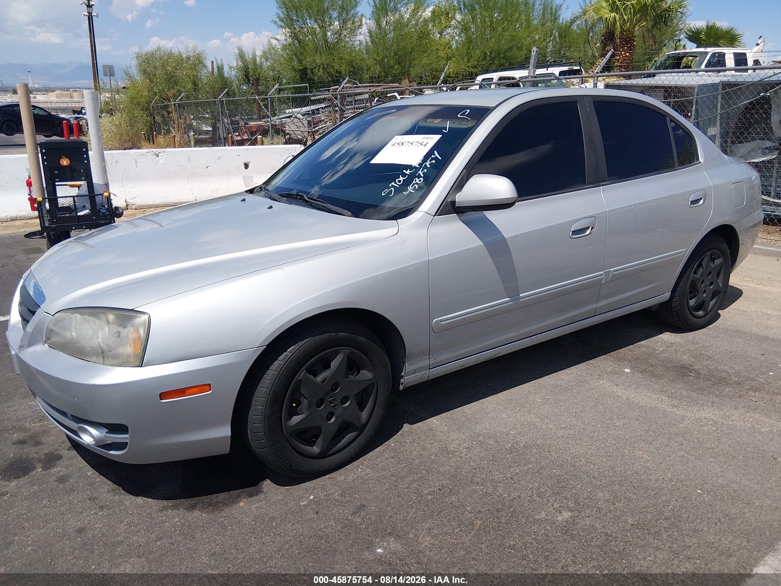 2006 Hyundai Elantra Gls/limited Silver vin: KMHDN46D96U358425