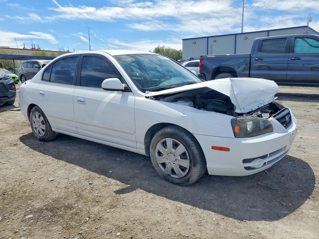 2006 Hyundai Elantra Gls White vin: KMHDN46D96U362913