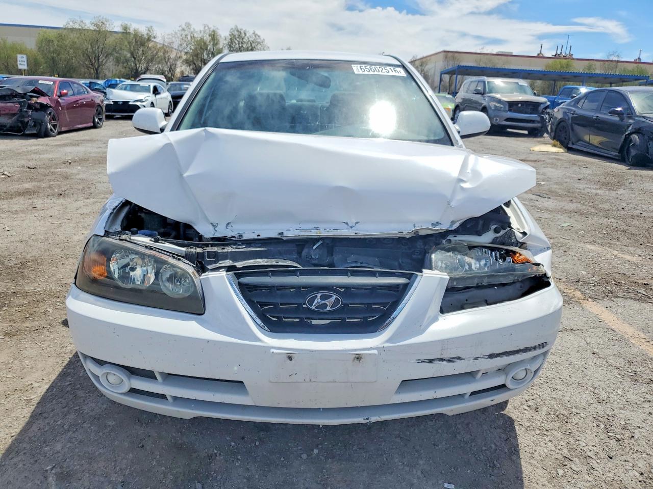 2006 Hyundai Elantra Gls White vin: KMHDN46D96U362913