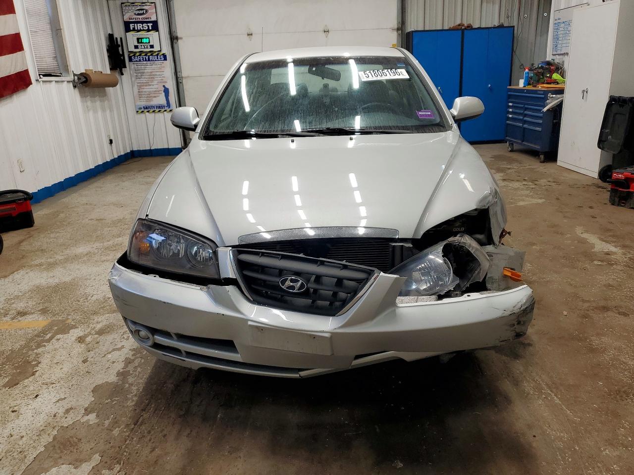 2006 Hyundai Elantra Gls Silver vin: KMHDN46D96U373717