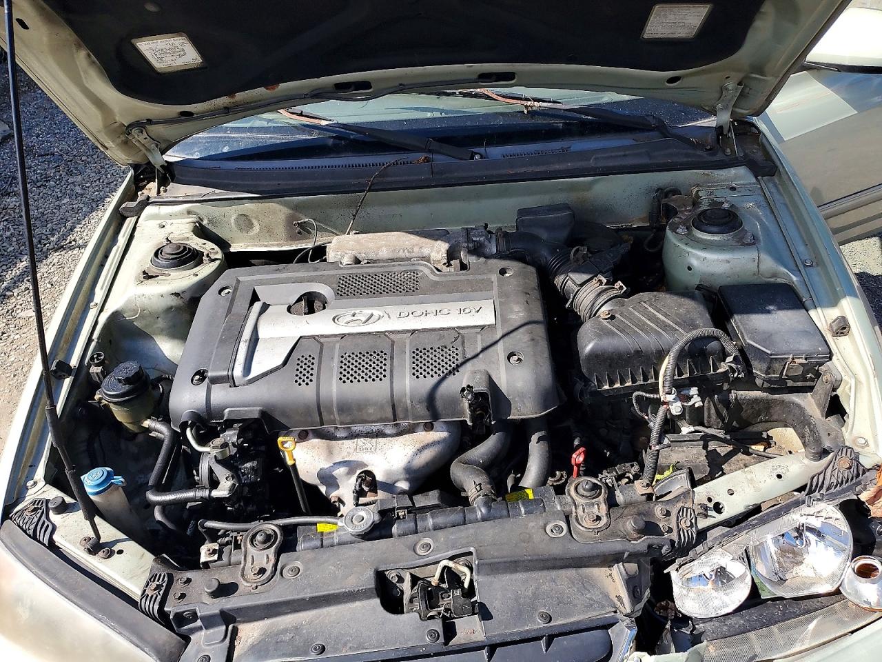 2004 Hyundai Elantra Gls Green vin: KMHDN46DX4U710215