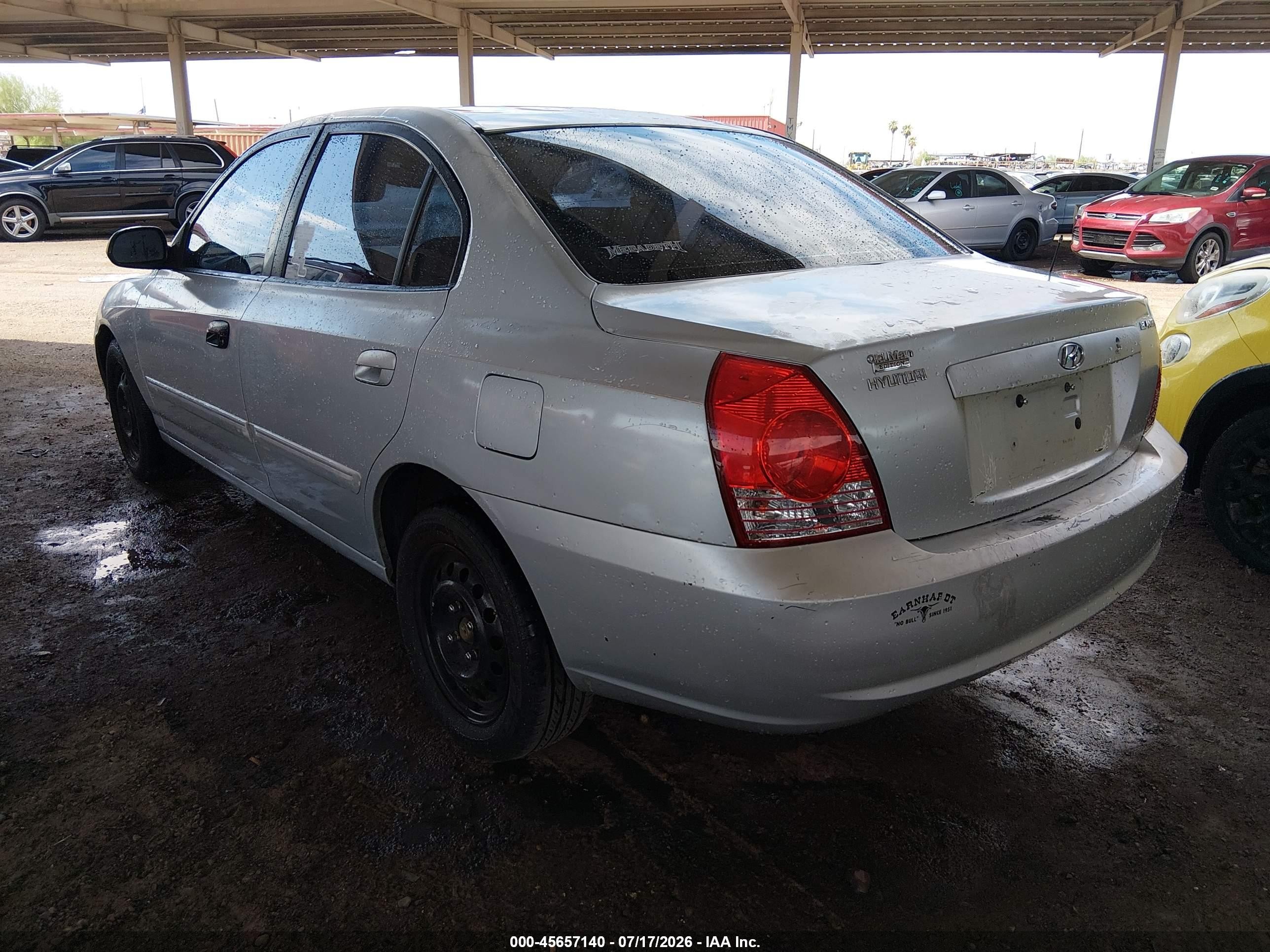 2004 Hyundai Elantra Gls/gt Gray vin: KMHDN46DX4U712322