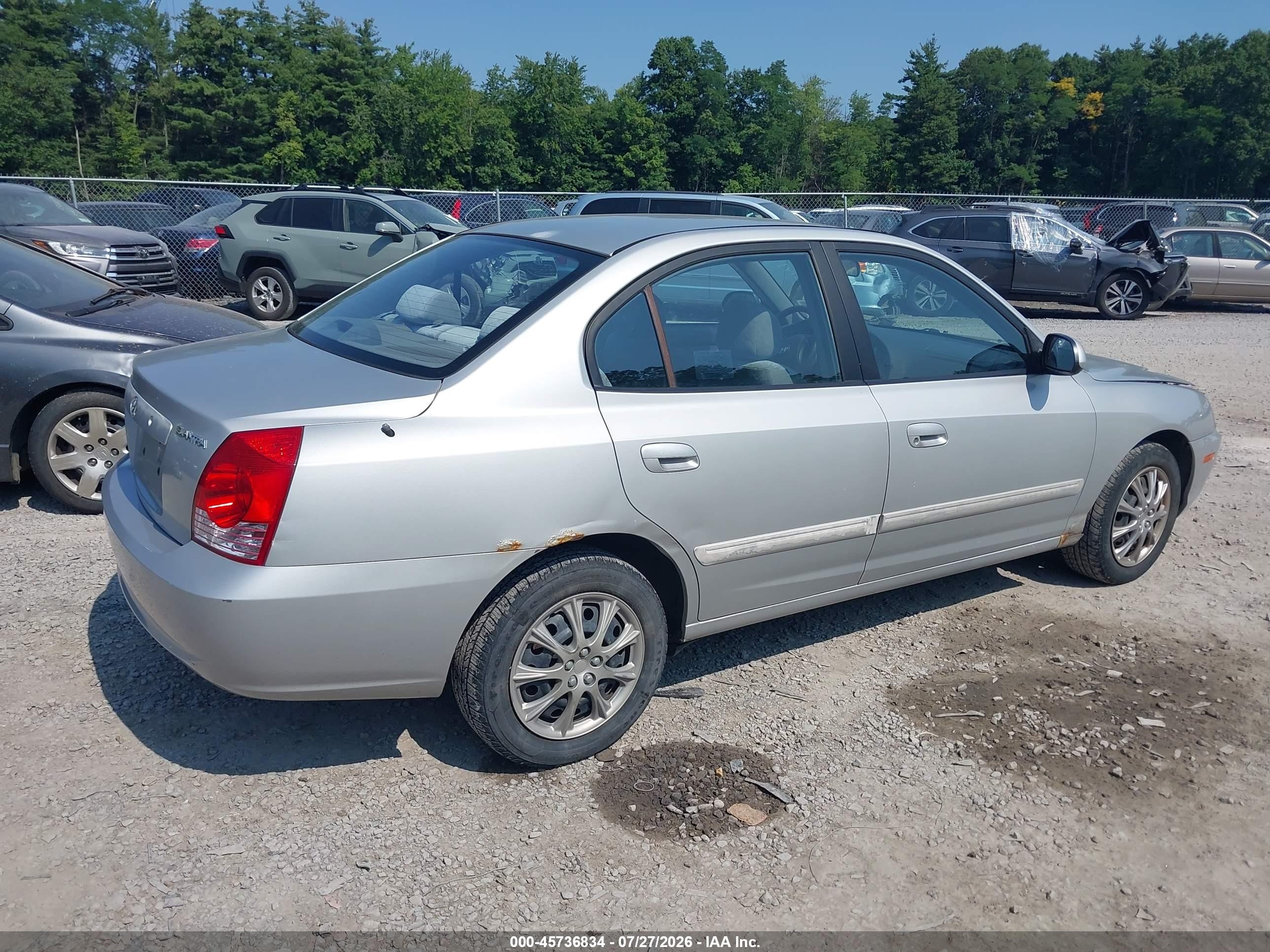 2004 Hyundai Elantra Gls/gt Серебряный vin: KMHDN46DX4U828538
