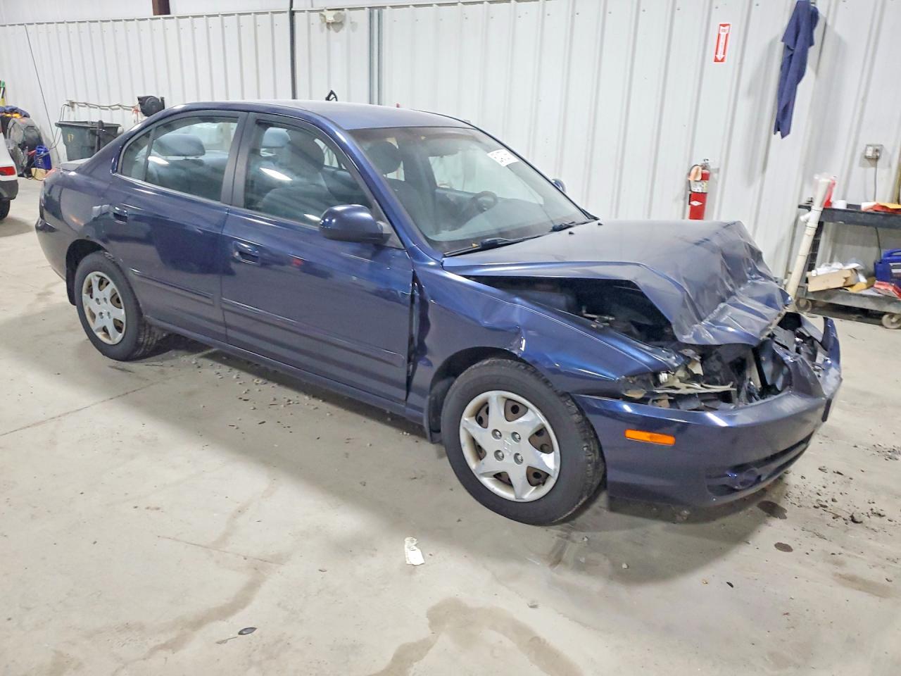 2005 Hyundai Elantra Gls Blue vin: KMHDN46DX5U157888