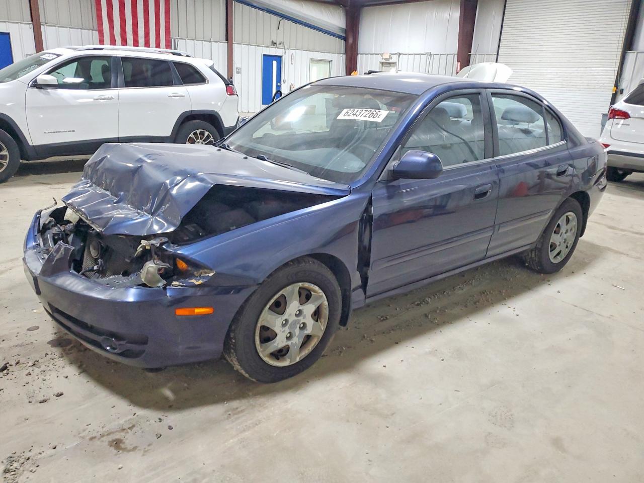 2005 Hyundai Elantra Gls Blue vin: KMHDN46DX5U157888