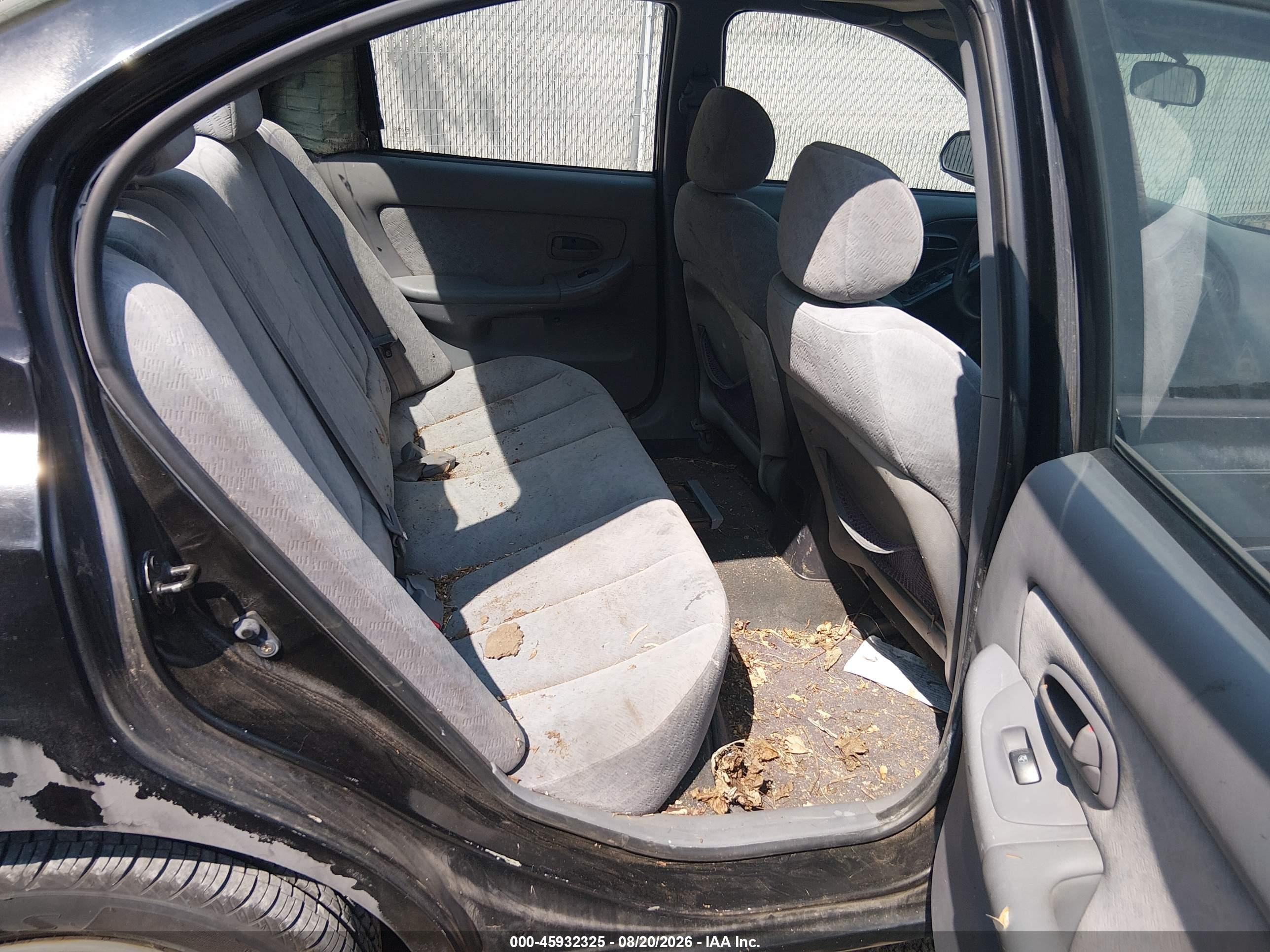 2005 Hyundai Elantra Gls/gt Black vin: KMHDN46DX5U974245