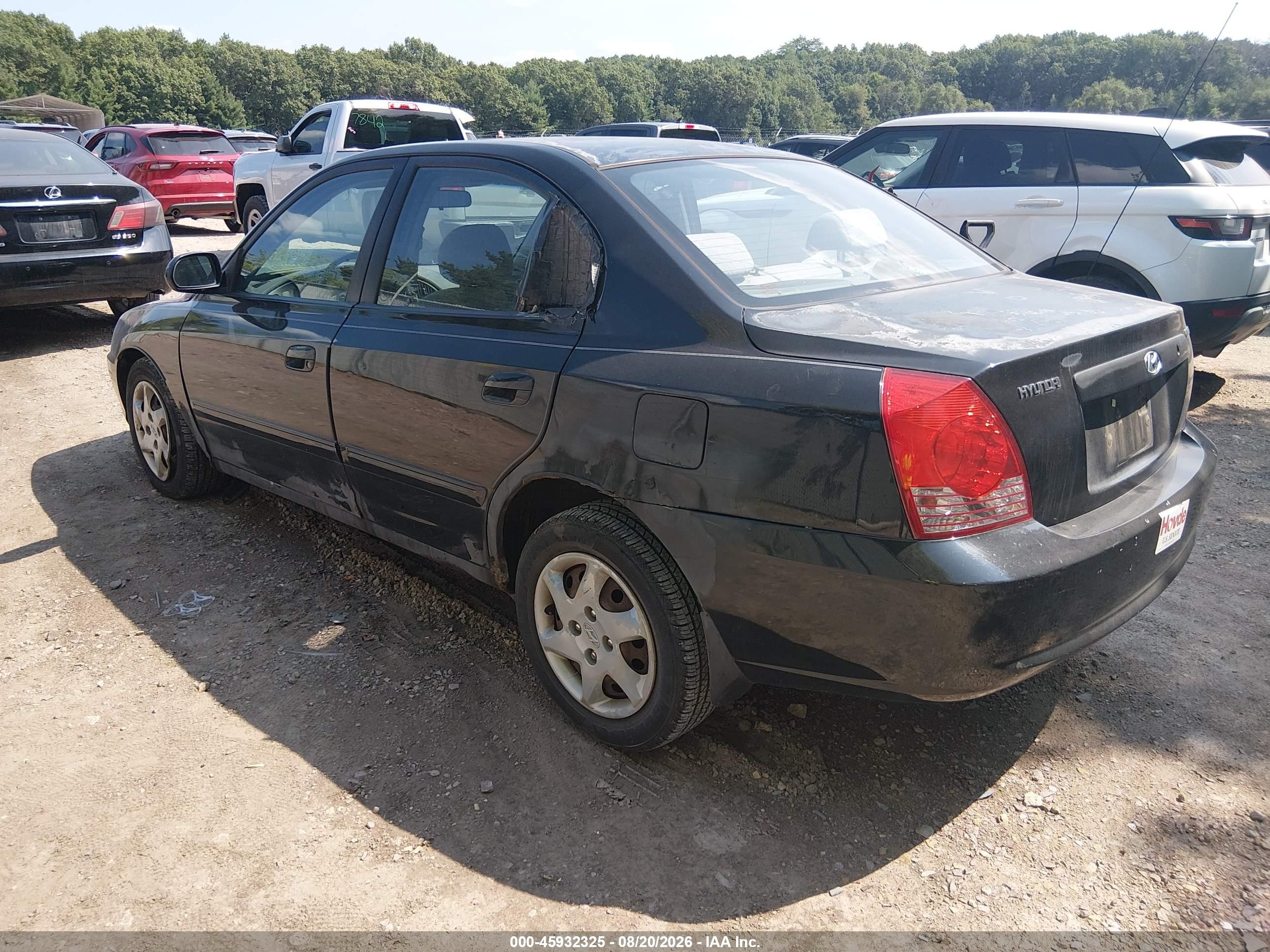2005 Hyundai Elantra Gls/gt Black vin: KMHDN46DX5U974245