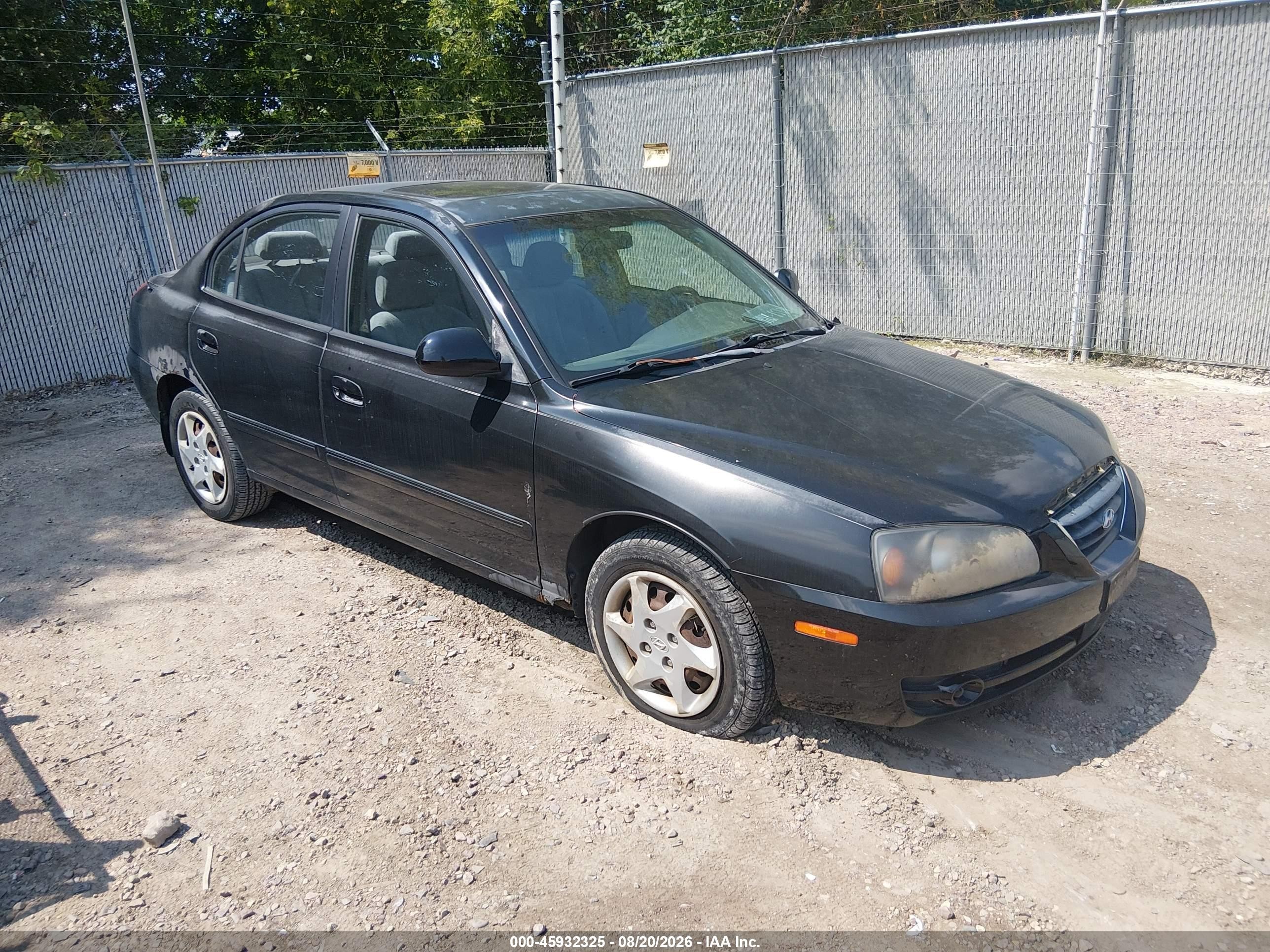 2005 Hyundai Elantra Gls/gt Black vin: KMHDN46DX5U974245
