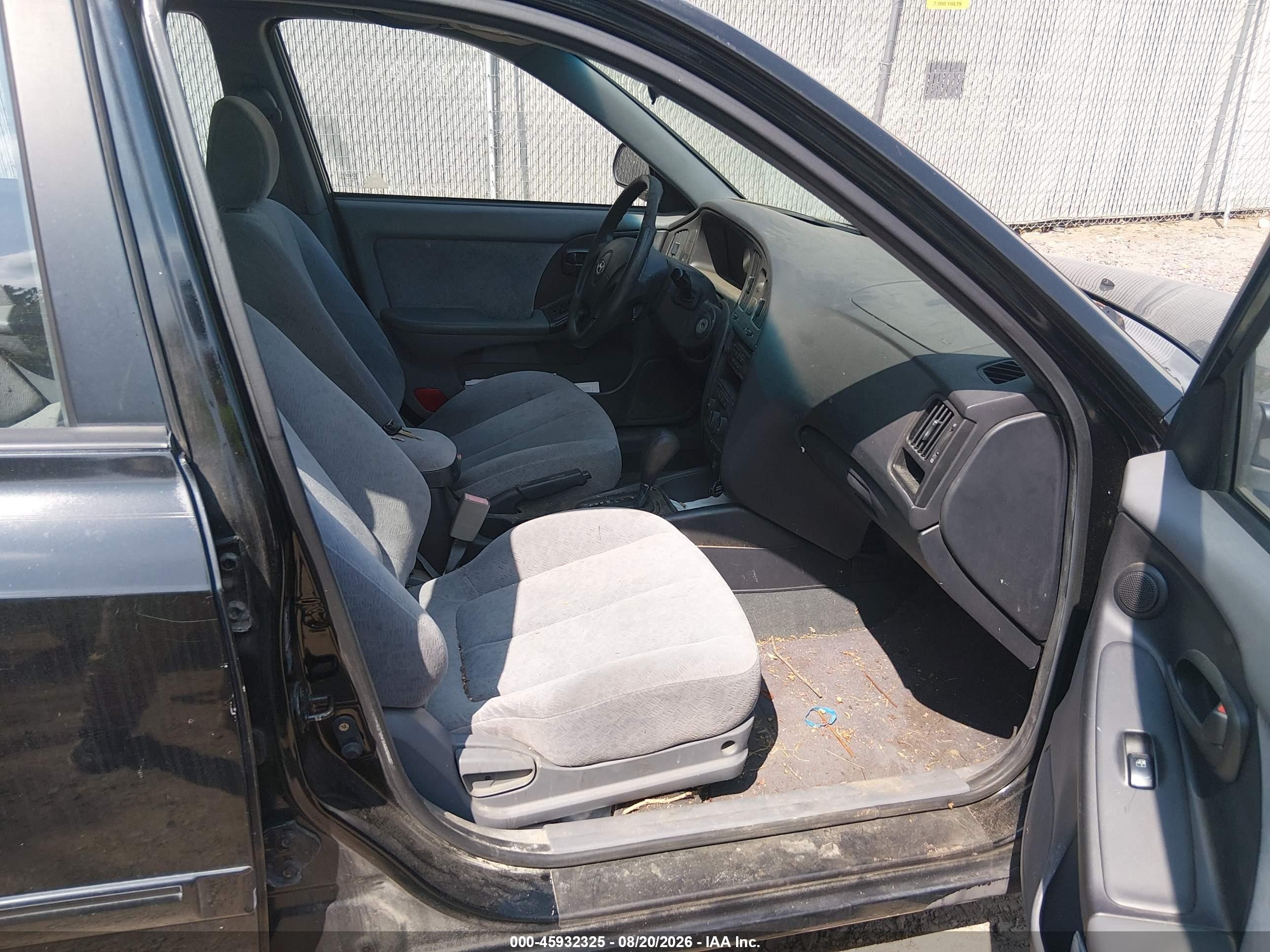 2005 Hyundai Elantra Gls/gt Black vin: KMHDN46DX5U974245