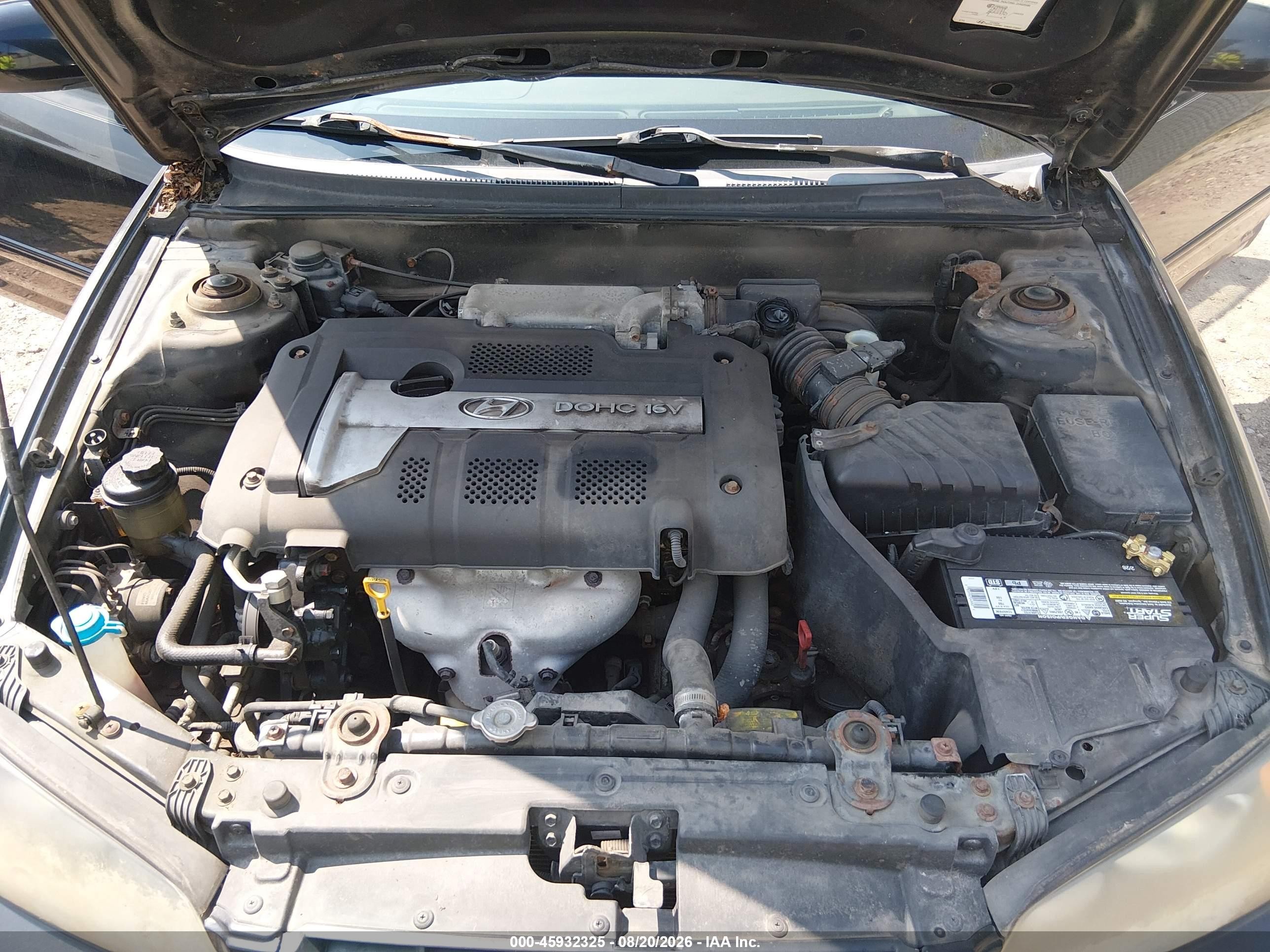 2005 Hyundai Elantra Gls/gt Black vin: KMHDN46DX5U974245