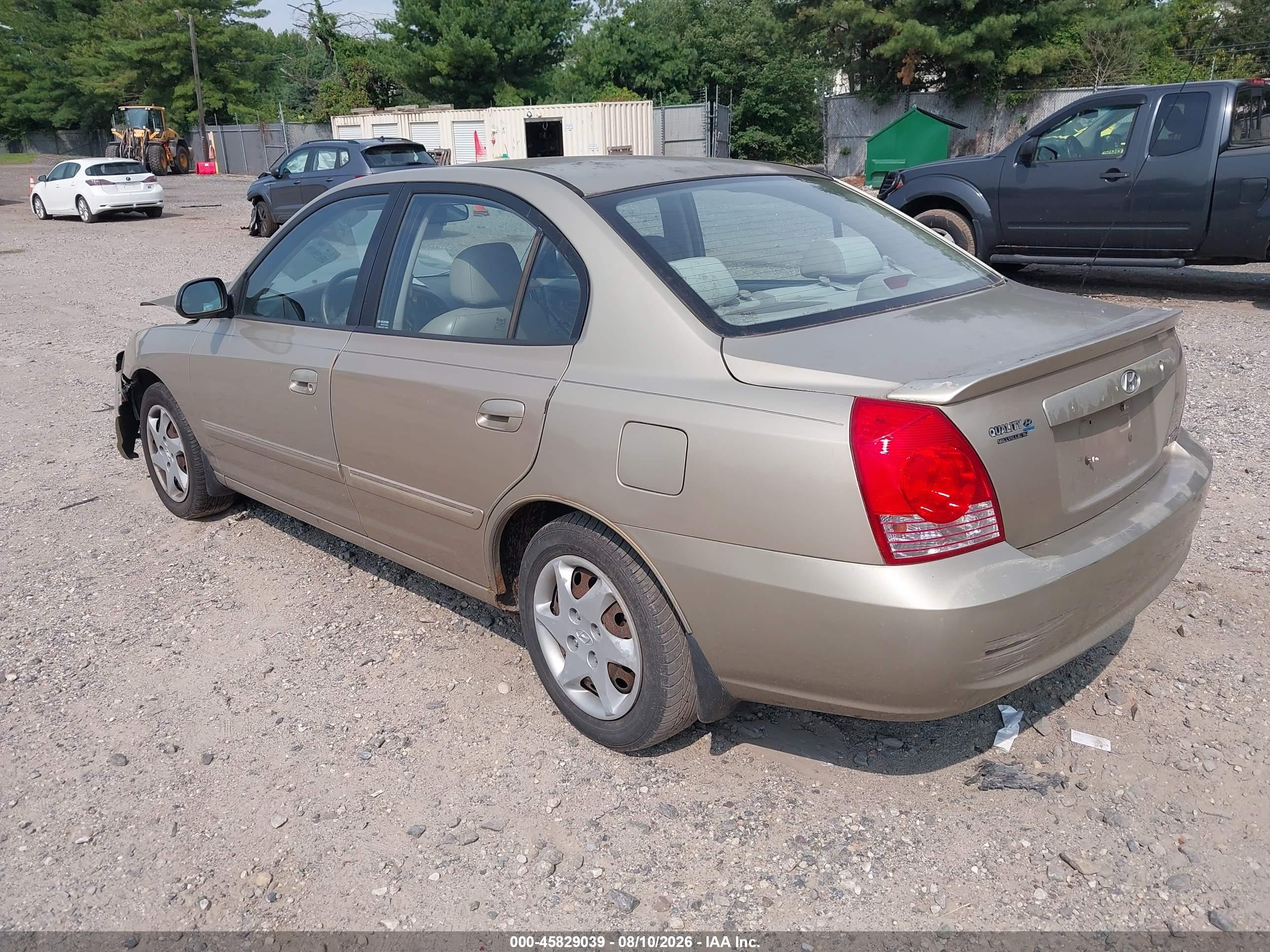 2006 Hyundai Elantra Gls/limited Gold vin: KMHDN46DX6U220005