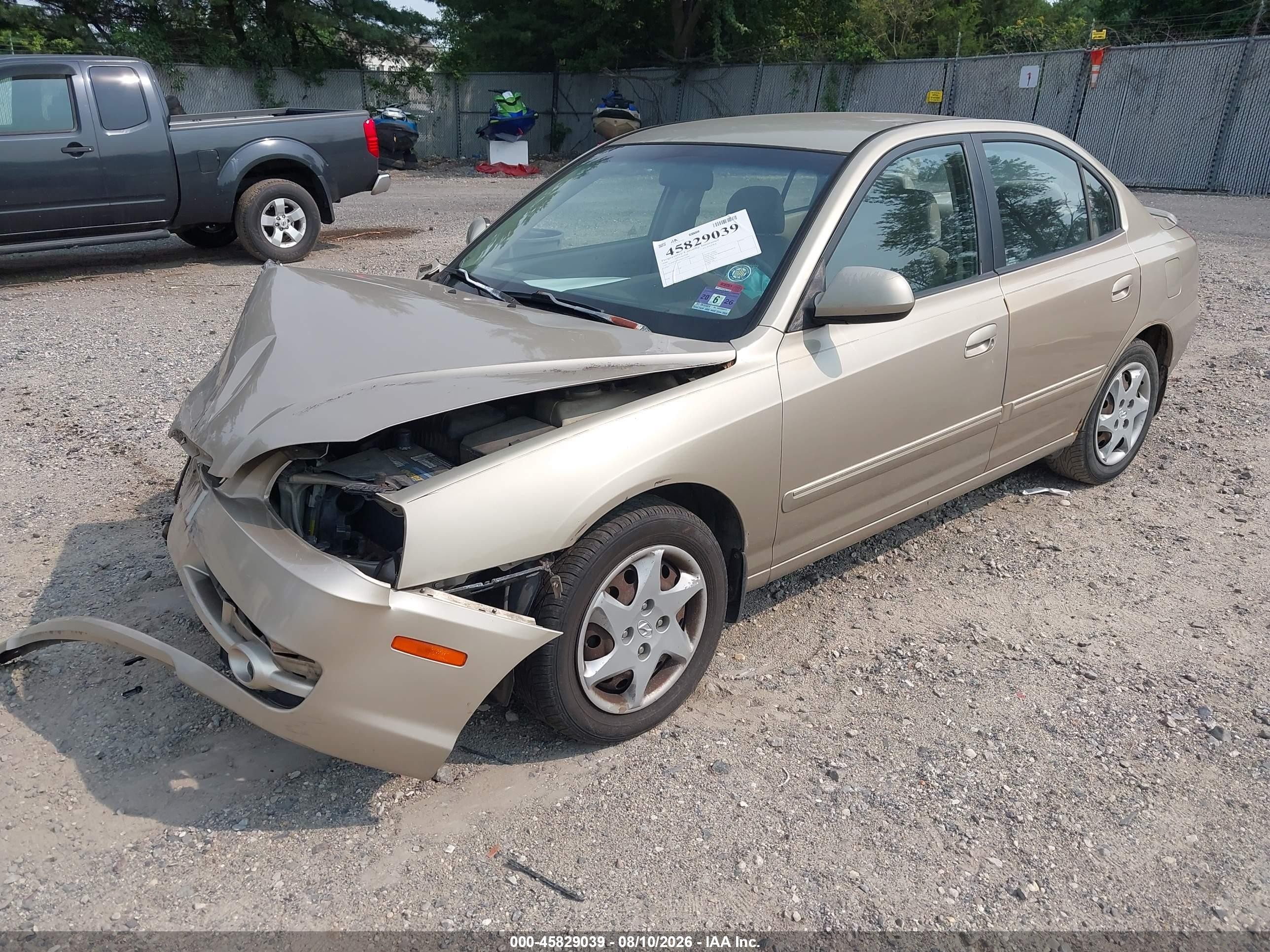 2006 Hyundai Elantra Gls/limited Gold vin: KMHDN46DX6U220005