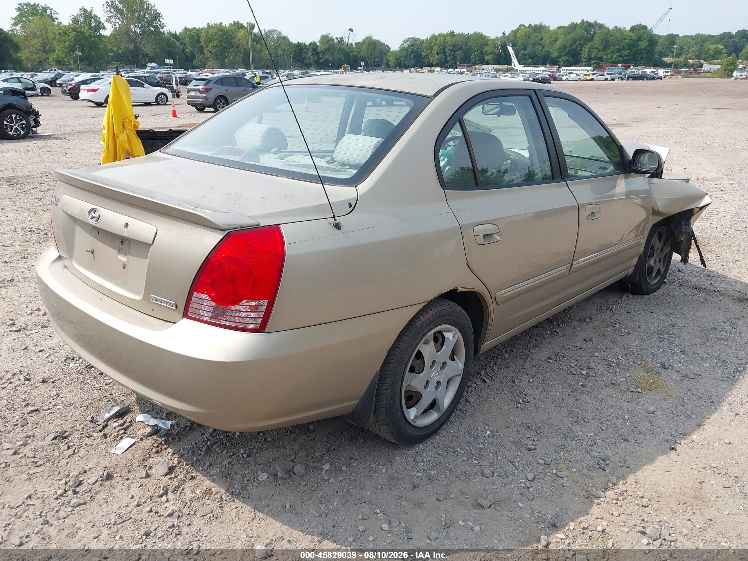 2006 Hyundai Elantra Gls/limited Gold vin: KMHDN46DX6U220005