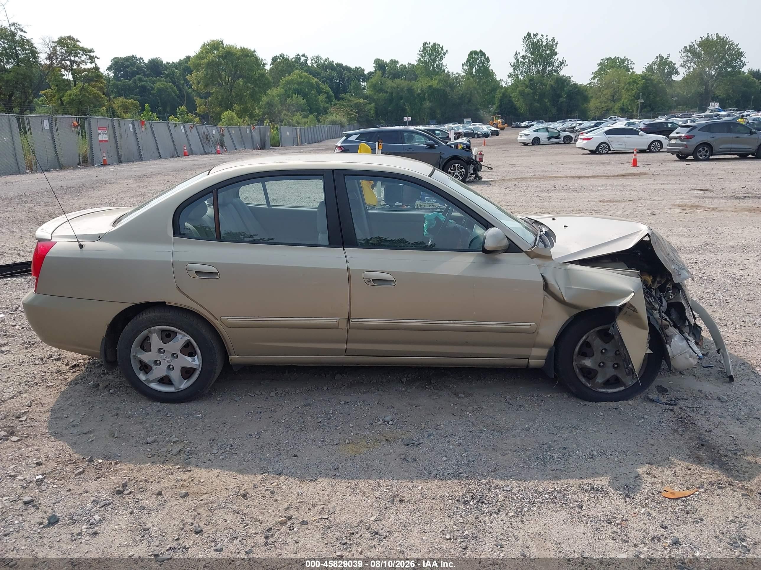 2006 Hyundai Elantra Gls/limited Gold vin: KMHDN46DX6U220005