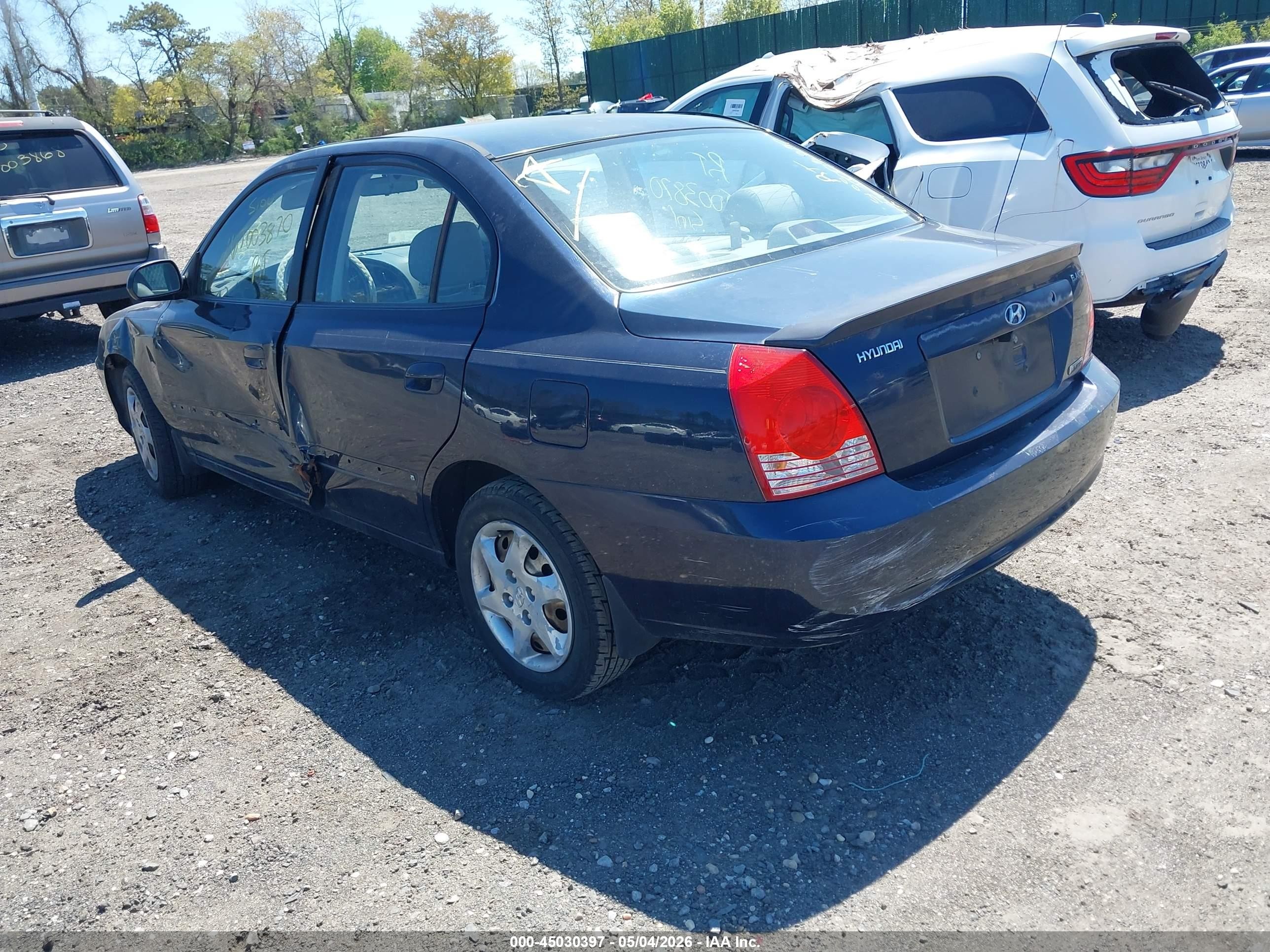 2006 Hyundai Elantra Gls/limited Blue vin: KMHDN46DX6U304602