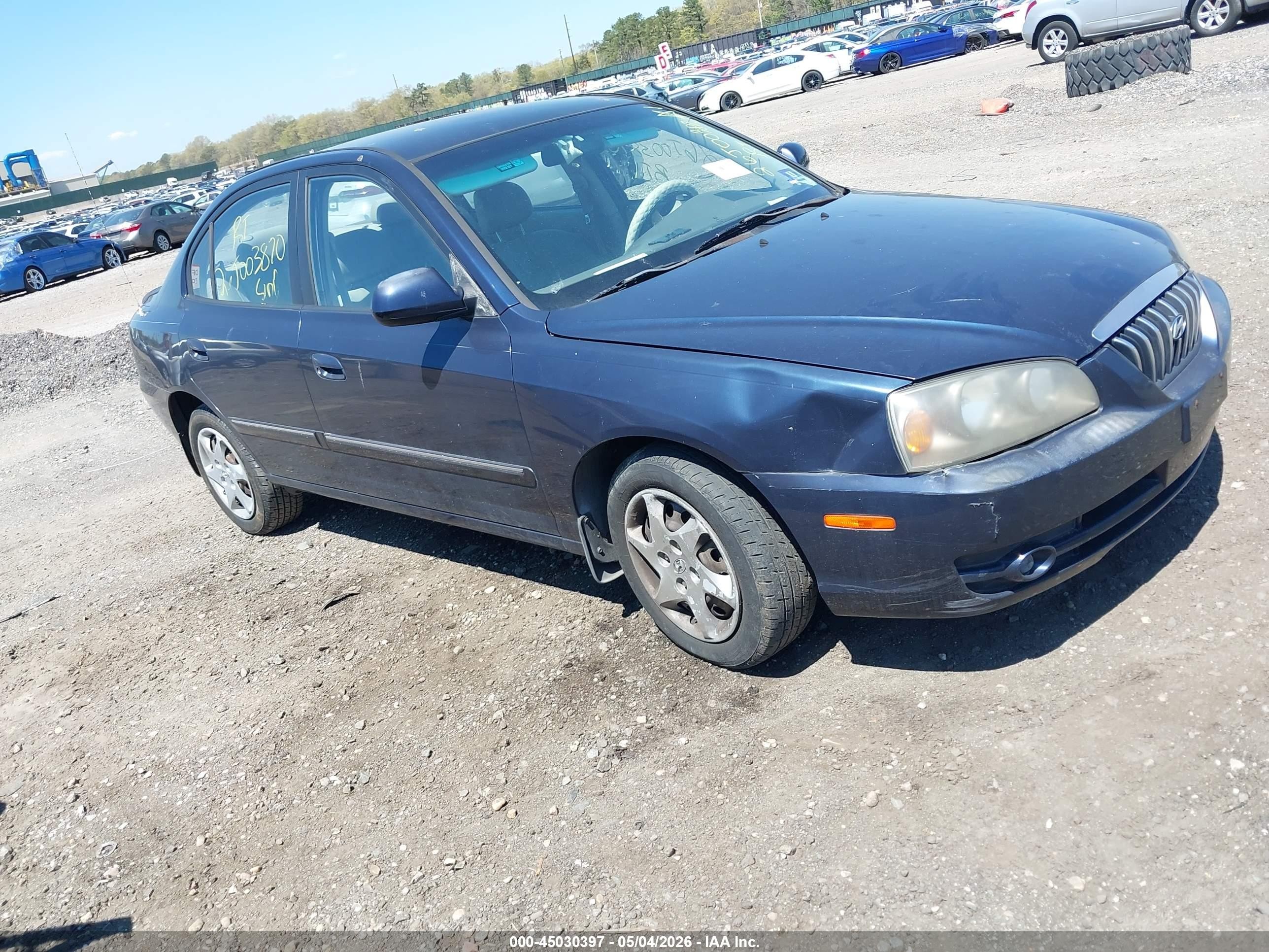2006 Hyundai Elantra Gls/limited Blue vin: KMHDN46DX6U304602