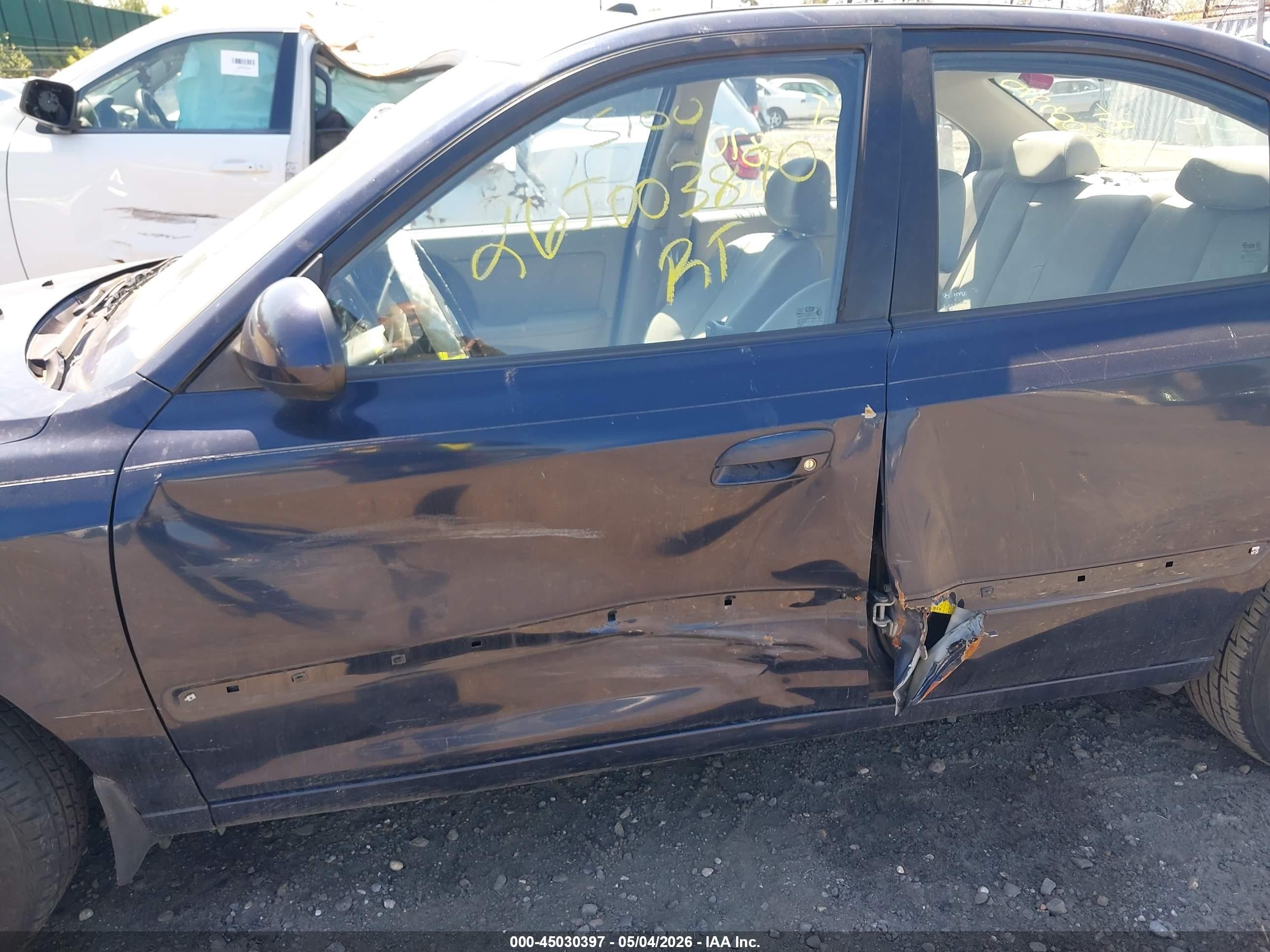 2006 Hyundai Elantra Gls/limited Blue vin: KMHDN46DX6U304602