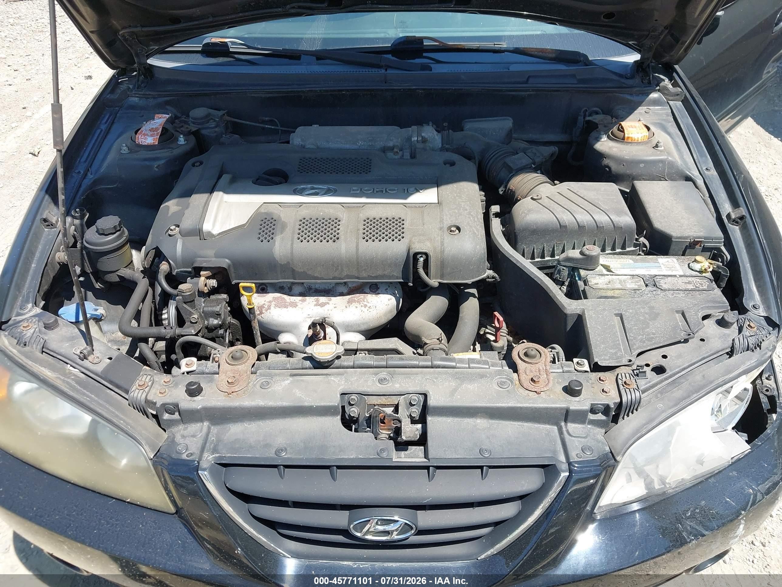 2006 Hyundai Elantra Gls/limited Black vin: KMHDN46DX6U354092