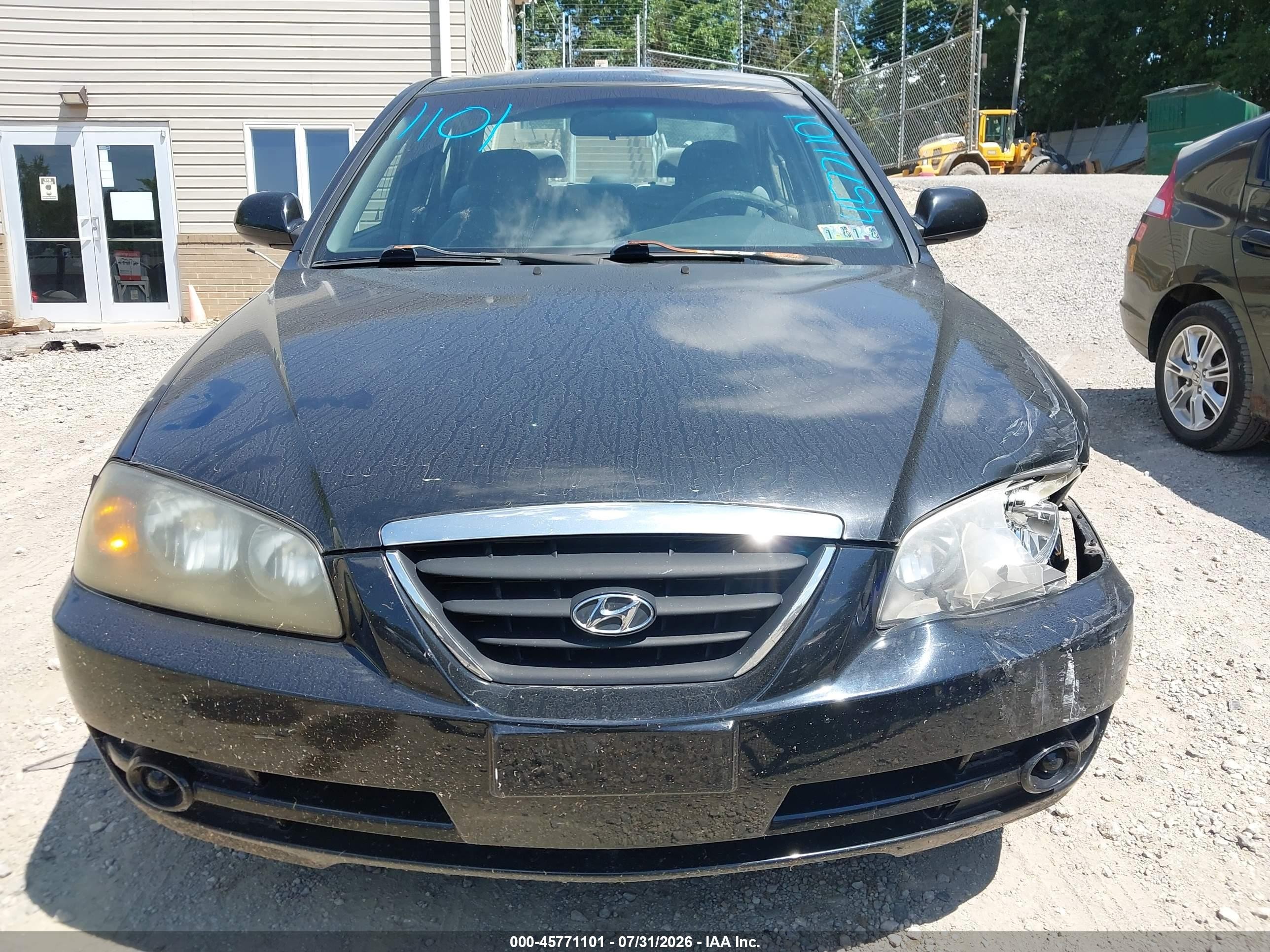 2006 Hyundai Elantra Gls/limited Black vin: KMHDN46DX6U354092