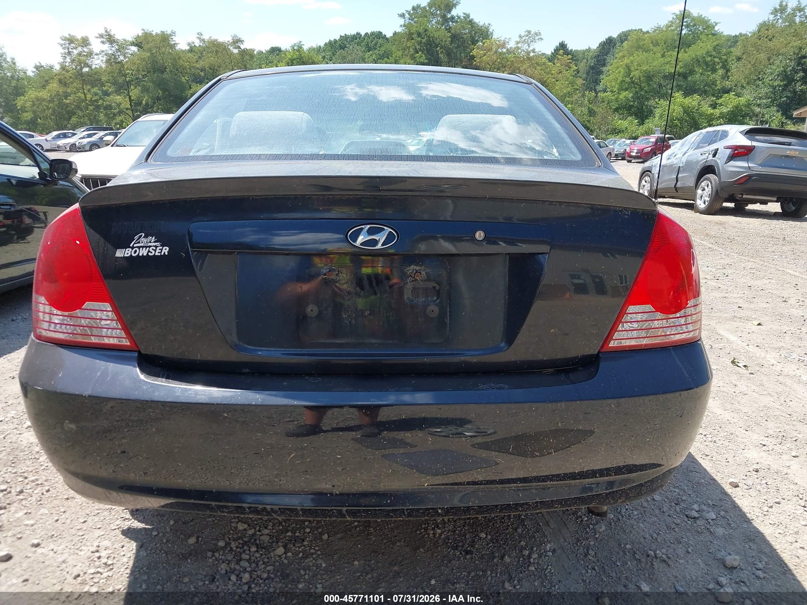2006 Hyundai Elantra Gls/limited Black vin: KMHDN46DX6U354092