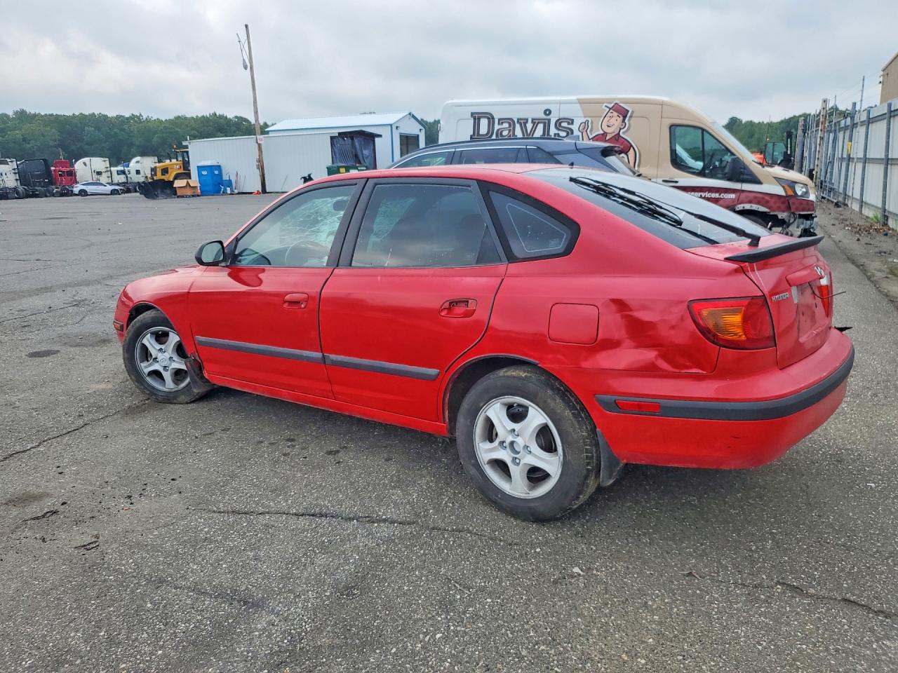 2002 Hyundai Elantra Gt Red vin: KMHDN55D02U070973