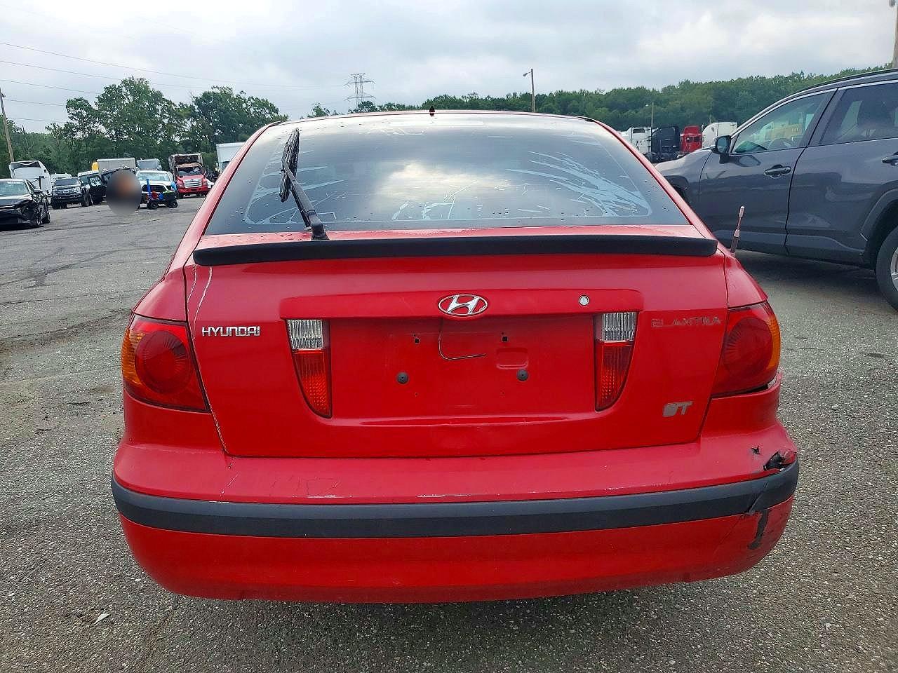 2002 Hyundai Elantra Gt Red vin: KMHDN55D02U070973