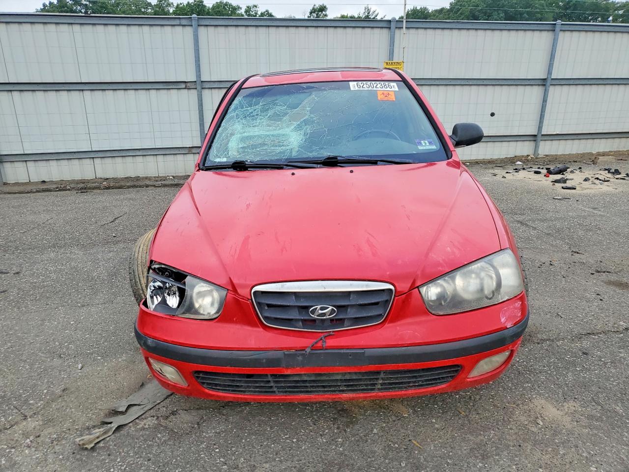 2002 Hyundai Elantra Gt Red vin: KMHDN55D02U070973