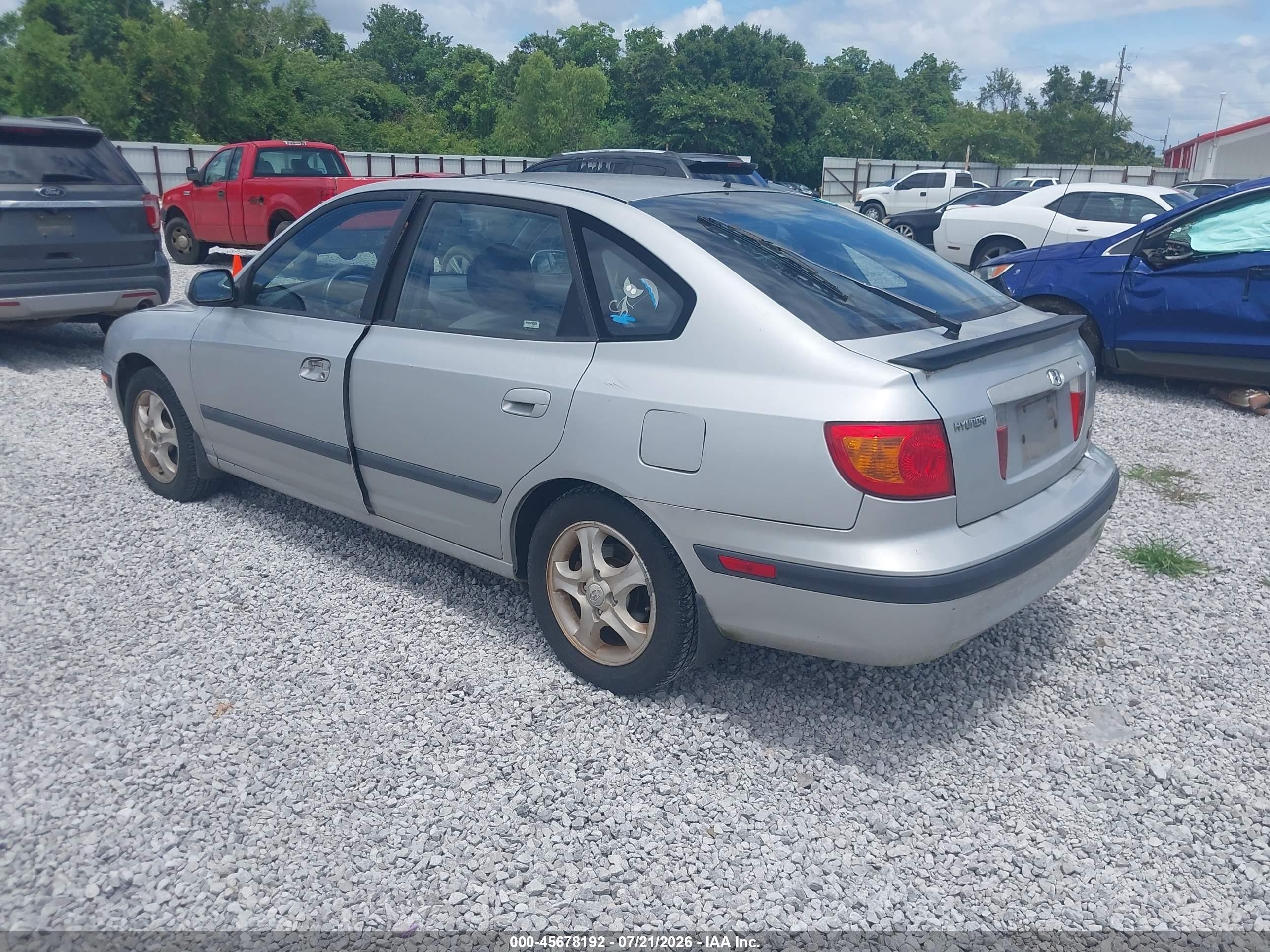 2003 Hyundai Elantra Gt Silver vin: KMHDN55D13U100998