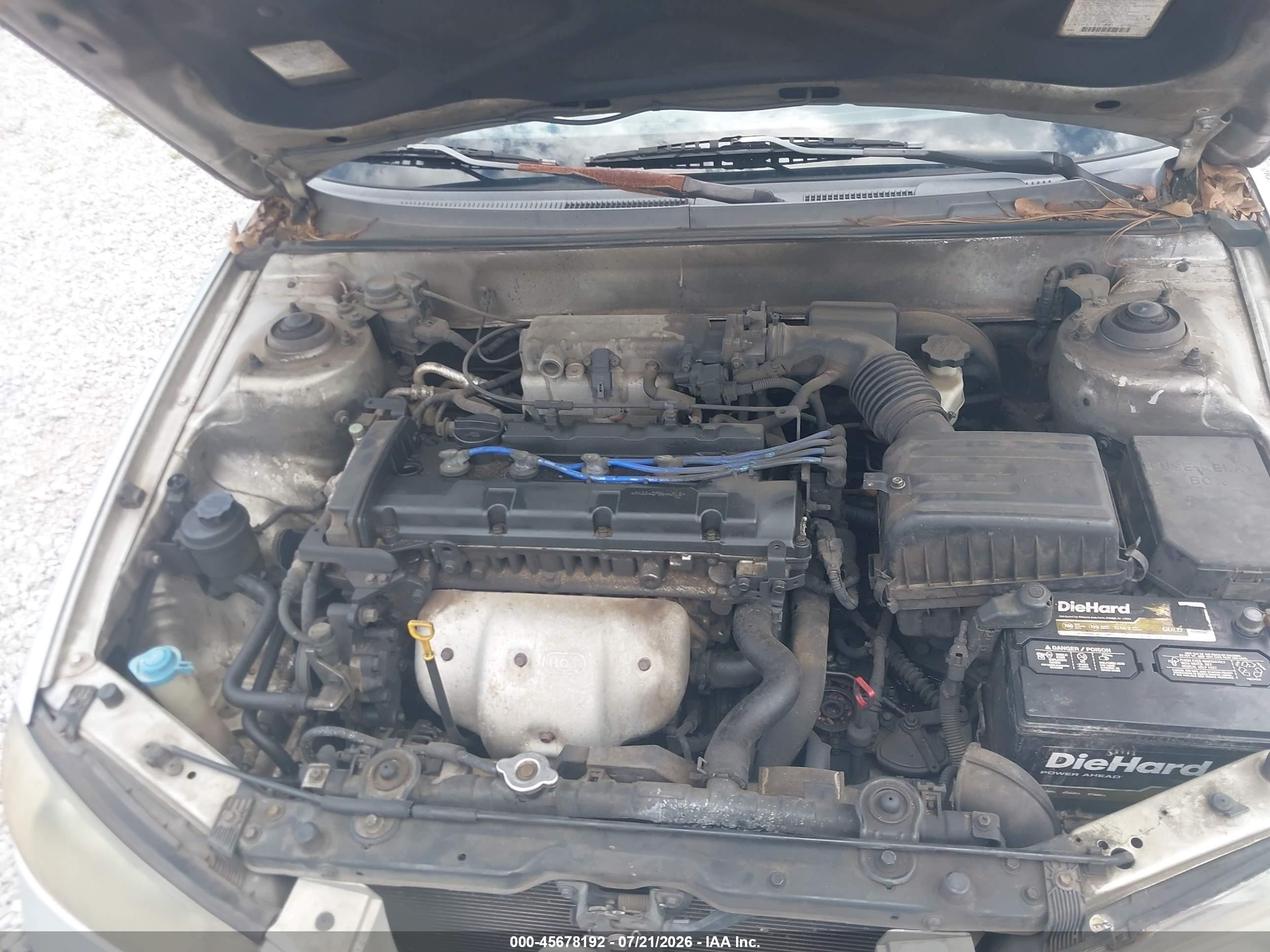 2003 Hyundai Elantra Gt Silver vin: KMHDN55D13U100998