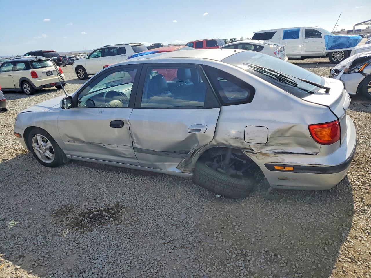 2001 Hyundai Elantra Gl/ve Silver vin: KMHDN55D31U027324