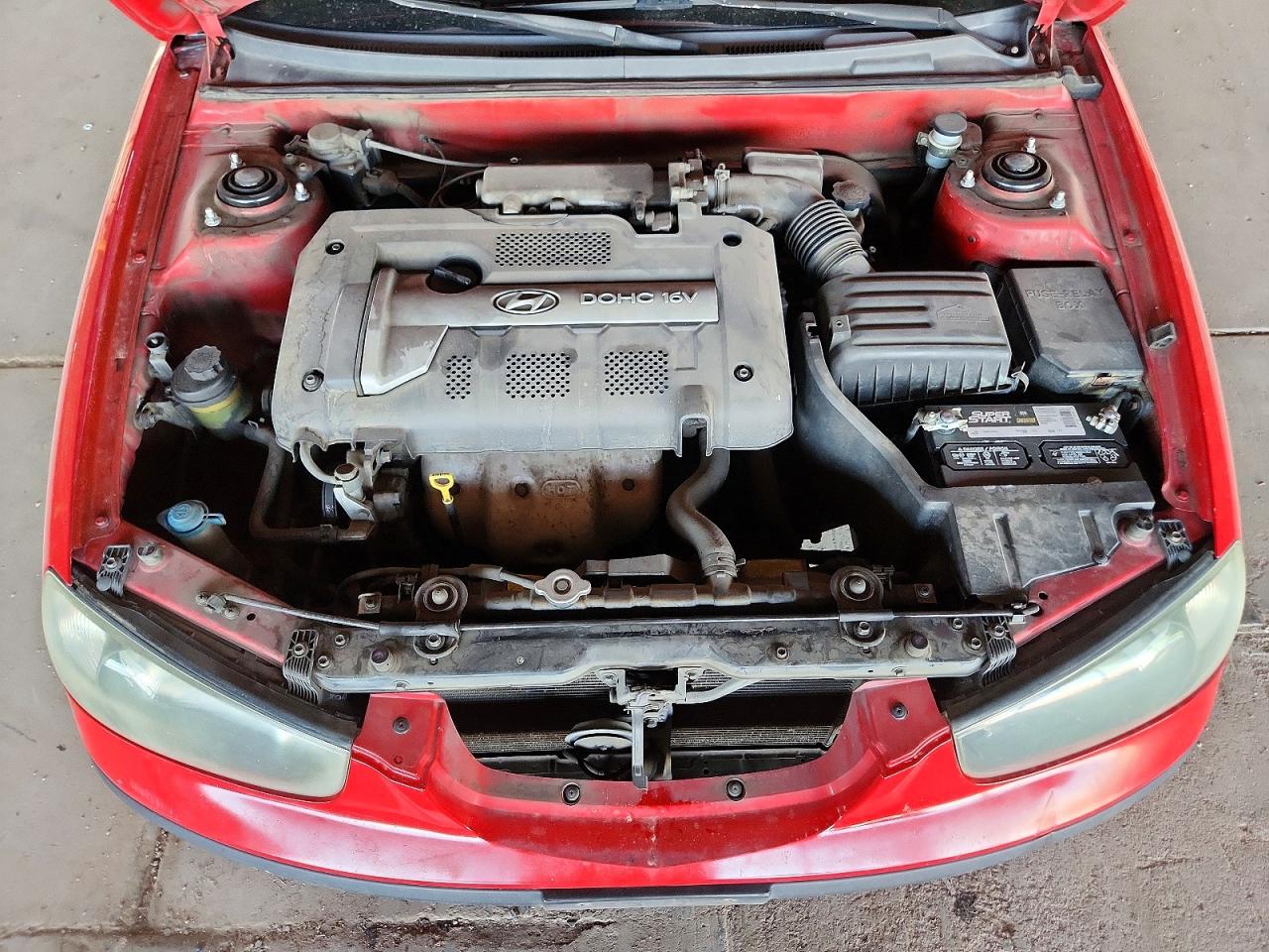 2003 Hyundai Elantra Gt Red vin: KMHDN55D33U085243