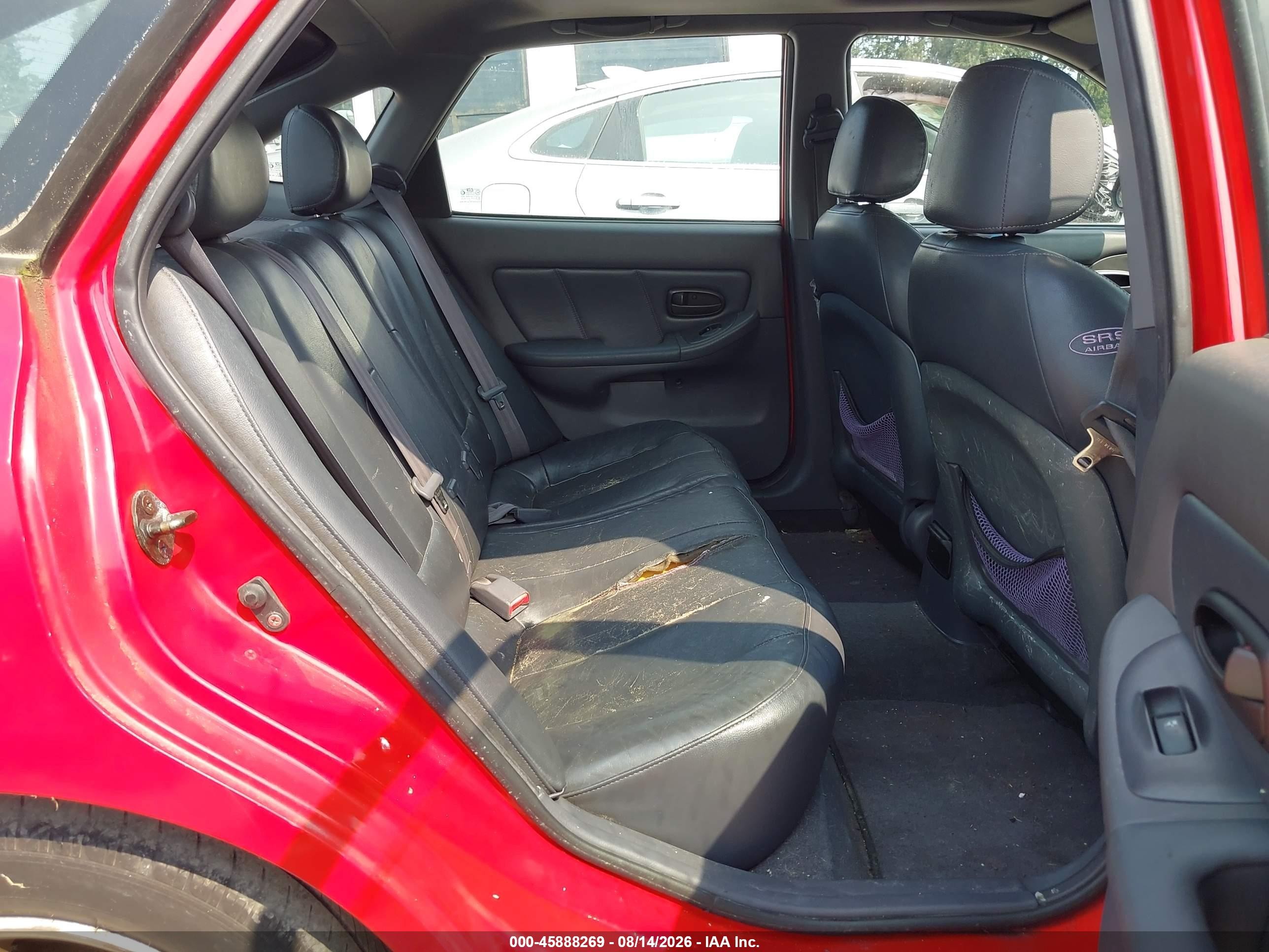 2002 Hyundai Elantra Gt Red vin: KMHDN55D52U070287