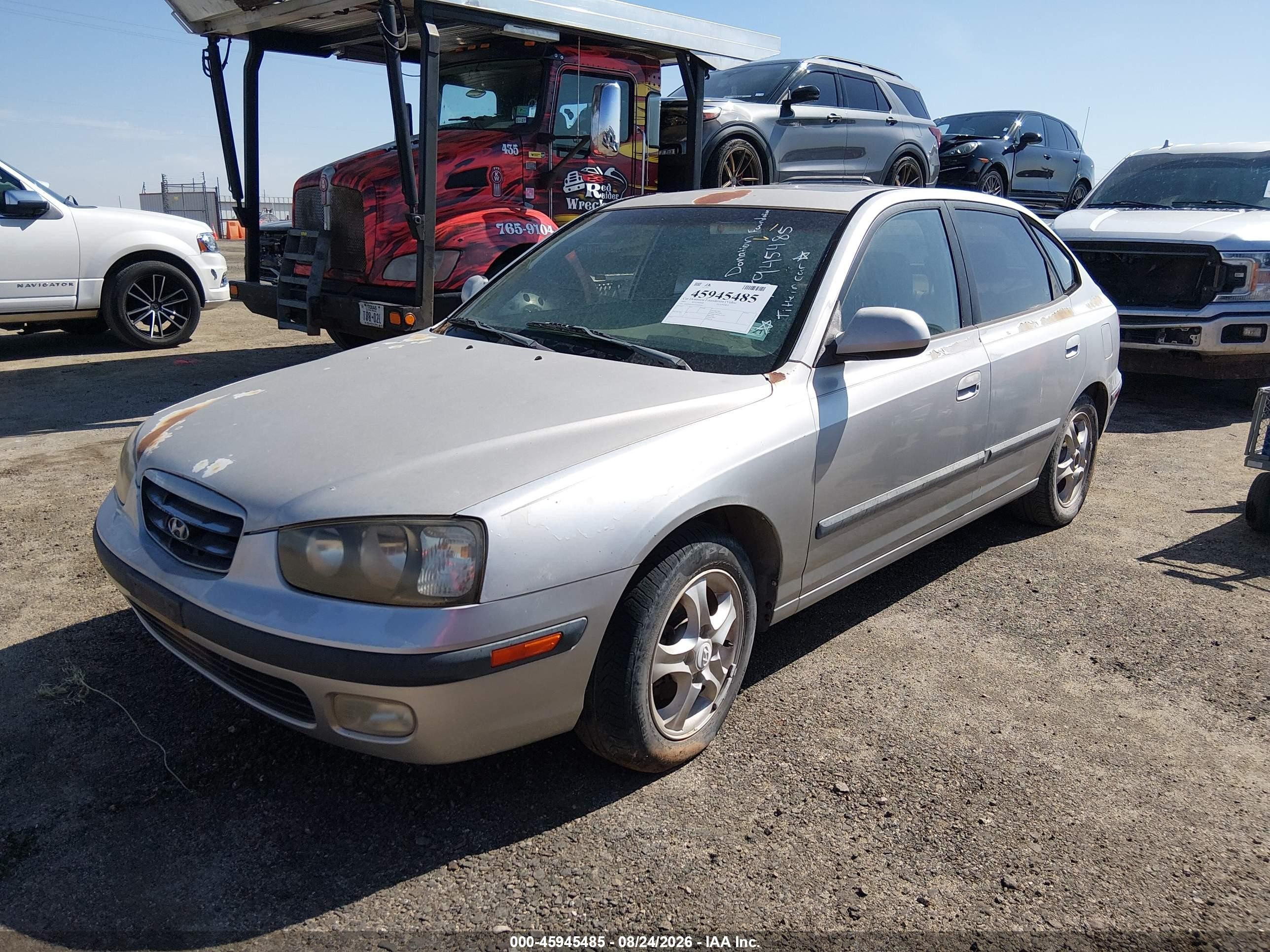 2001 Hyundai Elantra Gt Silver vin: KMHDN55D71U025494