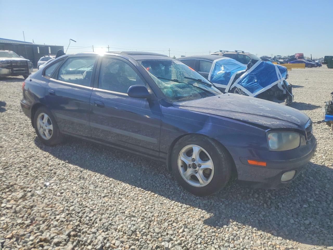 2003 Hyundai Elantra Gt Blue vin: KMHDN55D93U079303