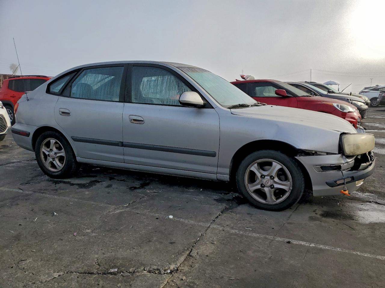 2003 Hyundai Elantra Gls Silver vin: KMHDN55D93U096716