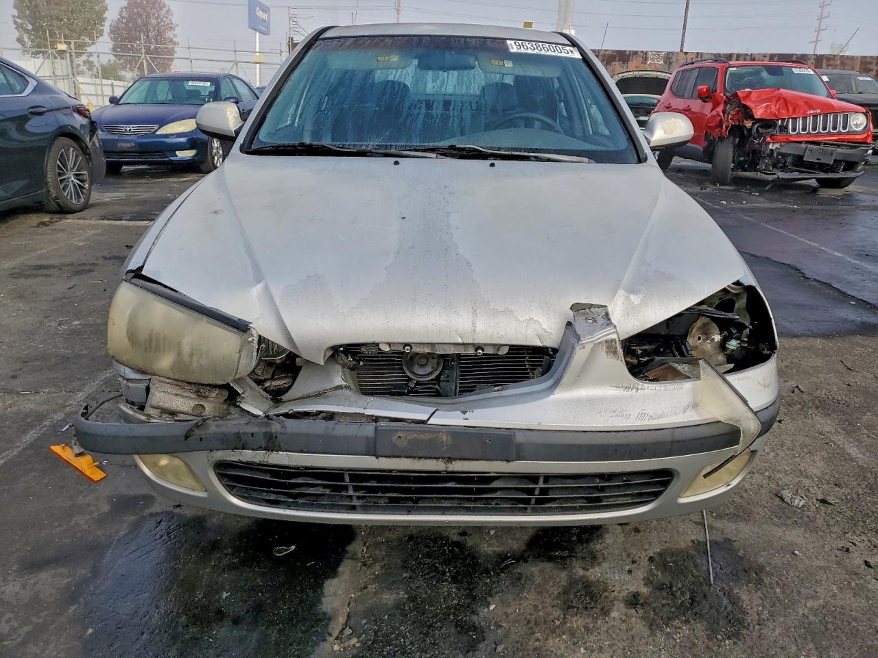 2003 Hyundai Elantra Gls Silver vin: KMHDN55D93U096716