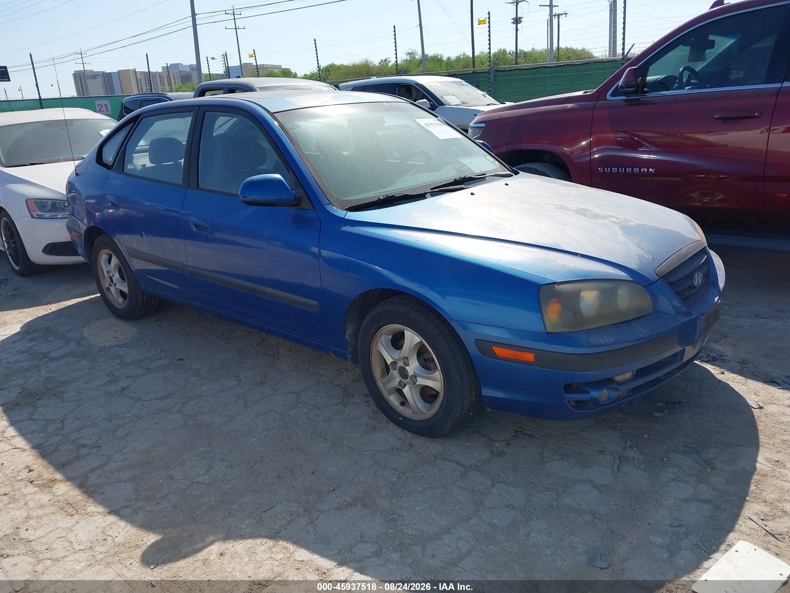 2004 Hyundai Elantra Gt Blue vin: KMHDN56D04U123978
