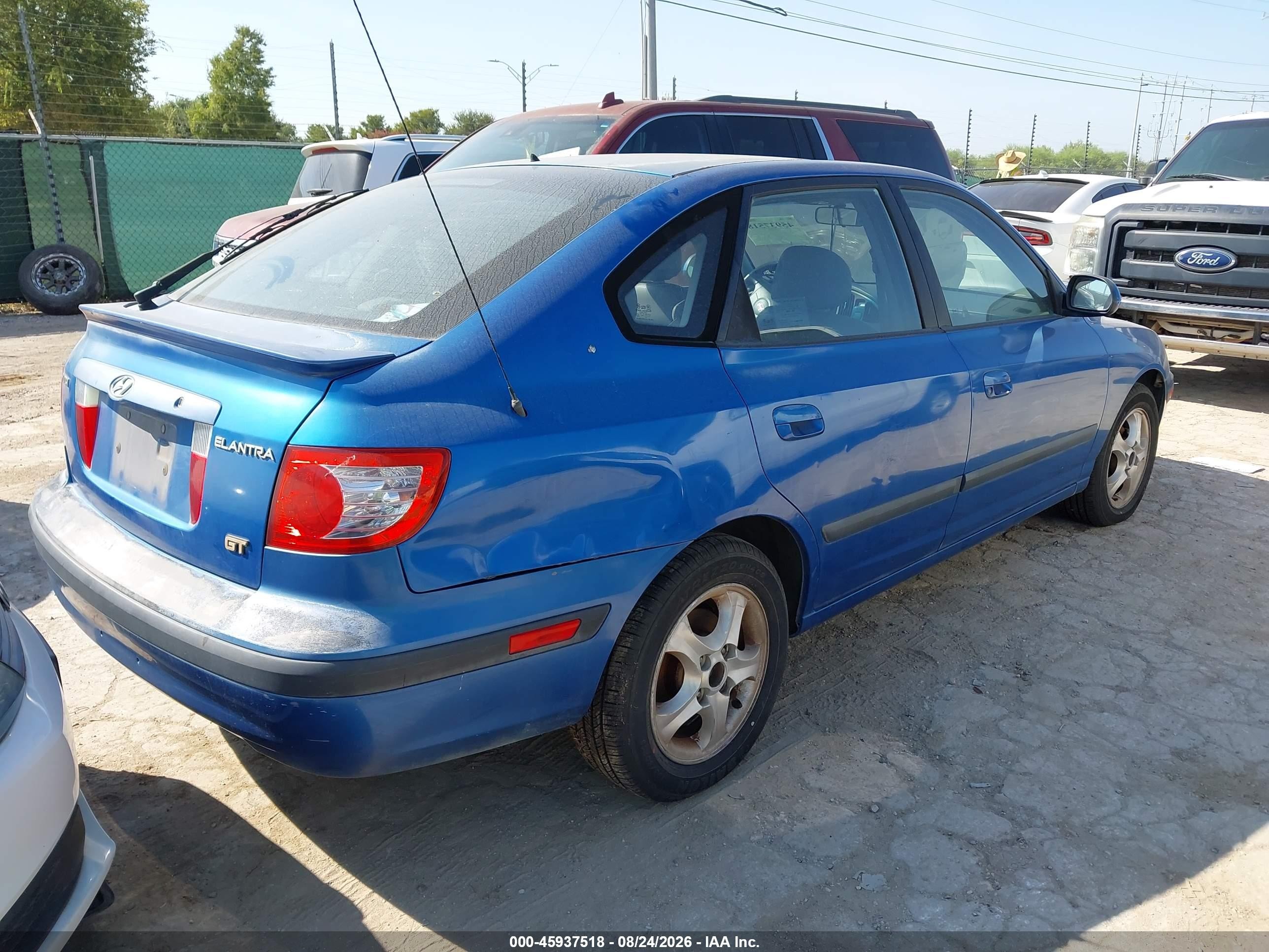 2004 Hyundai Elantra Gt Синий vin: KMHDN56D04U123978