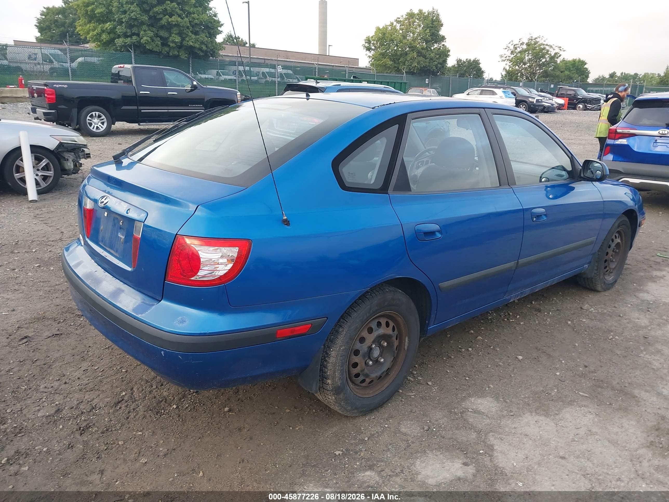 2005 Hyundai Elantra Gls/gt Синий vin: KMHDN56D05U159607