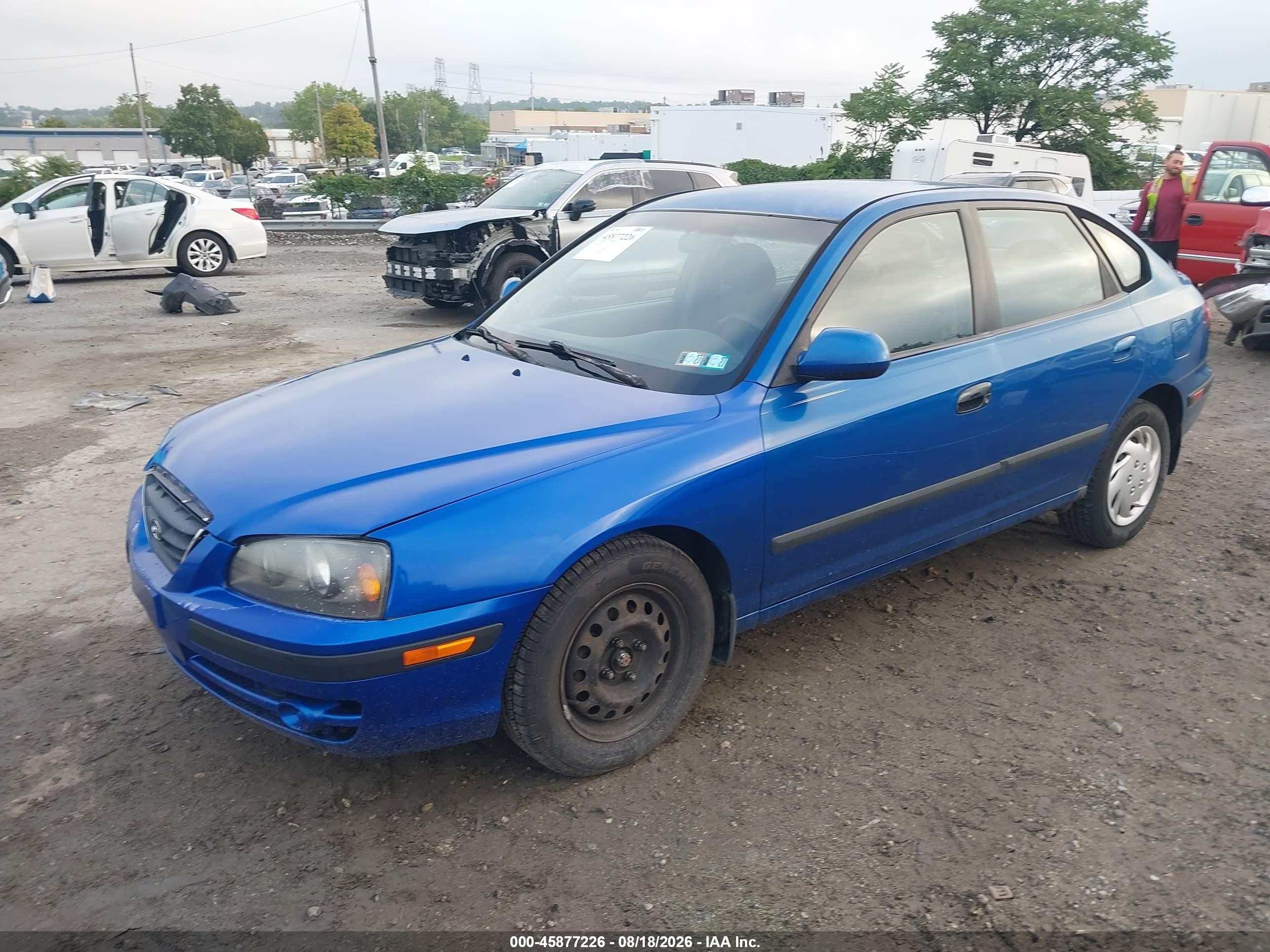 2005 Hyundai Elantra Gls/gt Синий vin: KMHDN56D05U159607