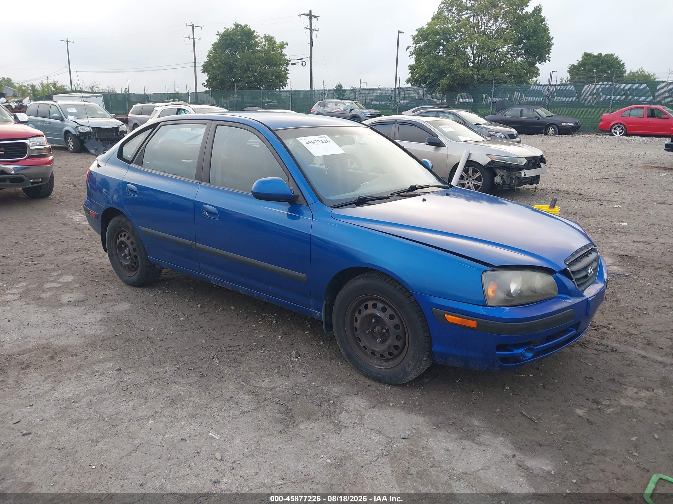 2005 Hyundai Elantra Gls/gt Синий vin: KMHDN56D05U159607