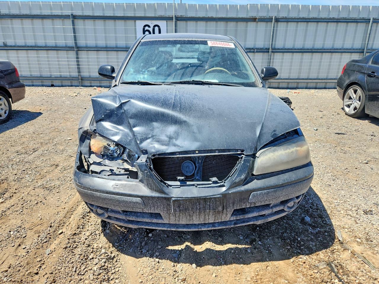 2006 Hyundai Elantra Gls Black vin: KMHDN56D16U181522