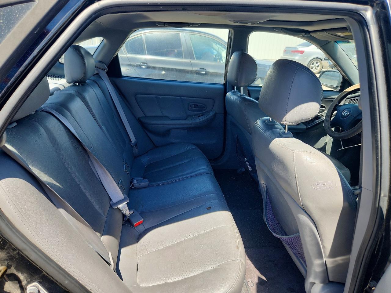 2006 Hyundai Elantra Gls Black vin: KMHDN56D16U181522