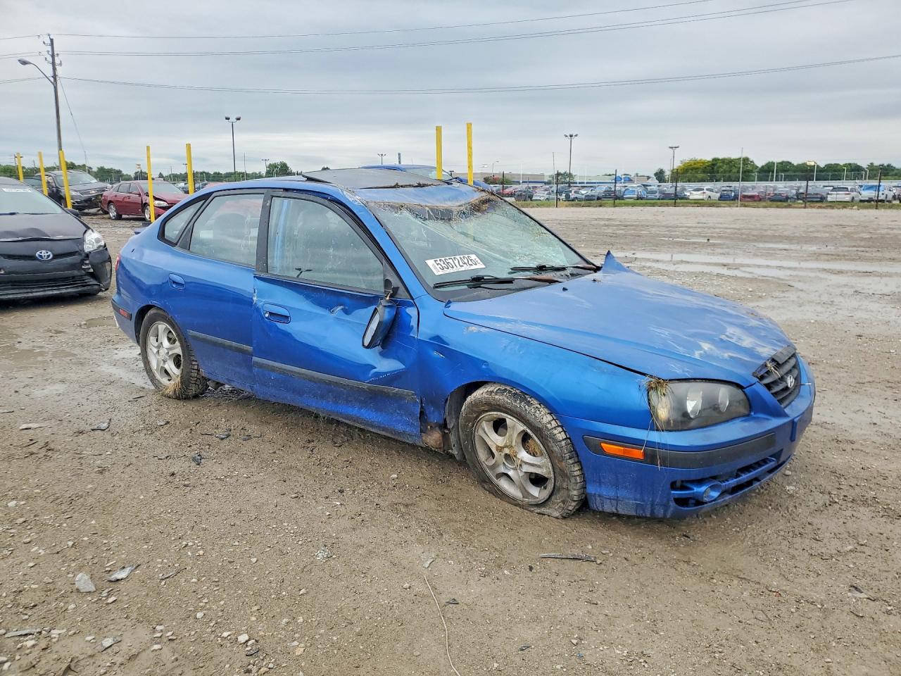 2005 Hyundai Elantra Gls Blue vin: KMHDN56D25U138421