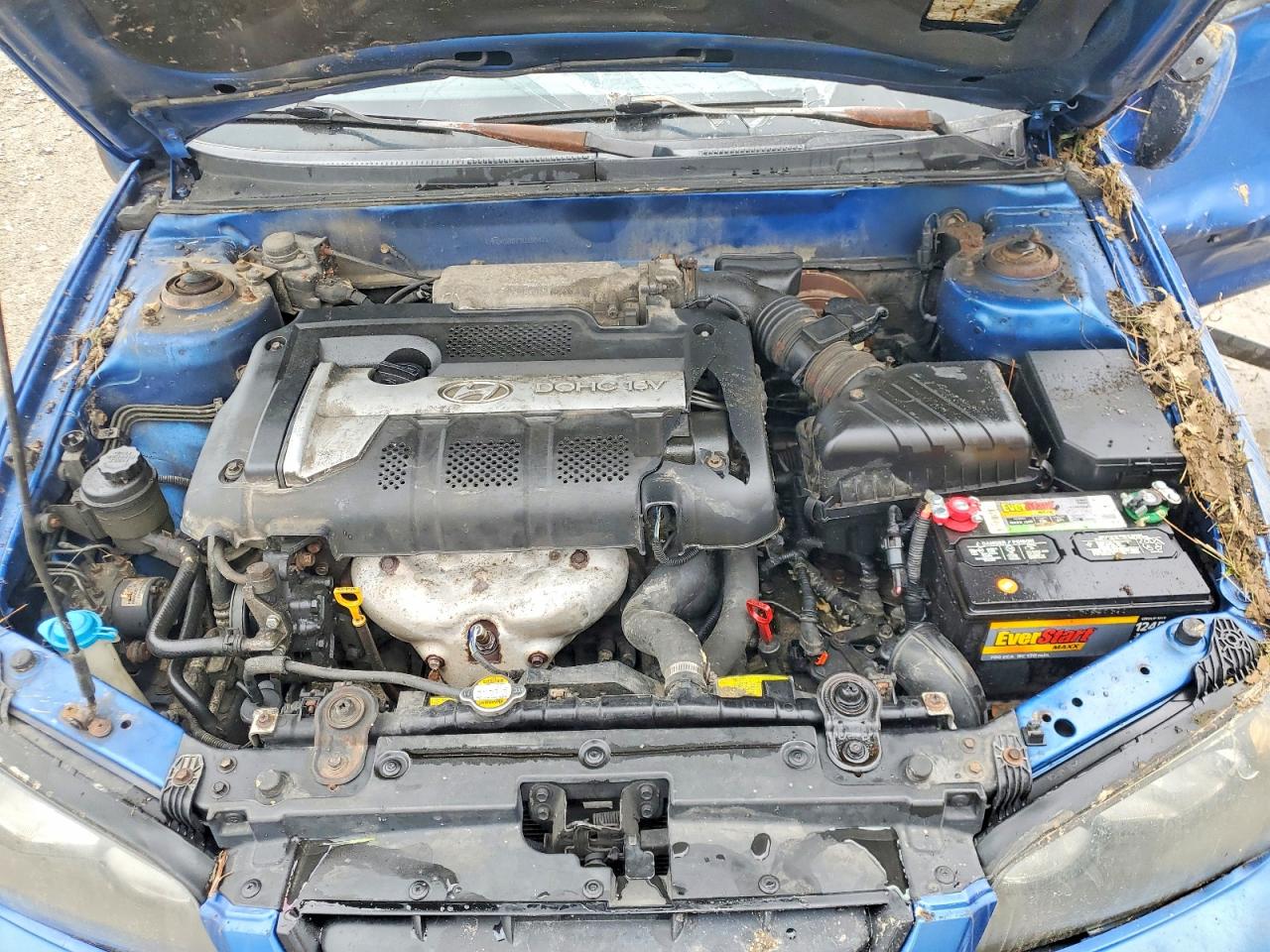 2005 Hyundai Elantra Gls Blue vin: KMHDN56D25U138421
