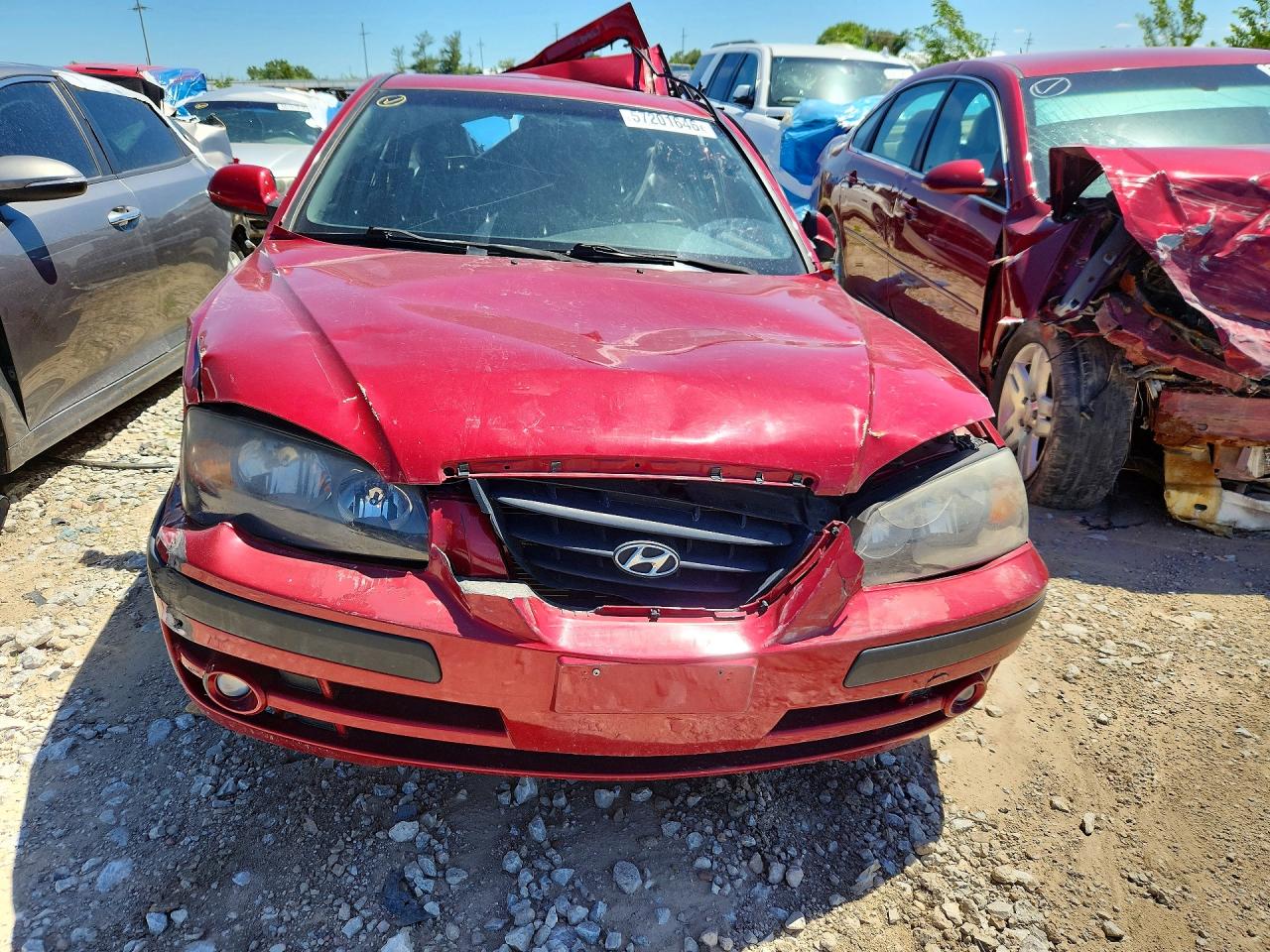 2004 Hyundai Elantra Gt Red vin: KMHDN56D34U112845
