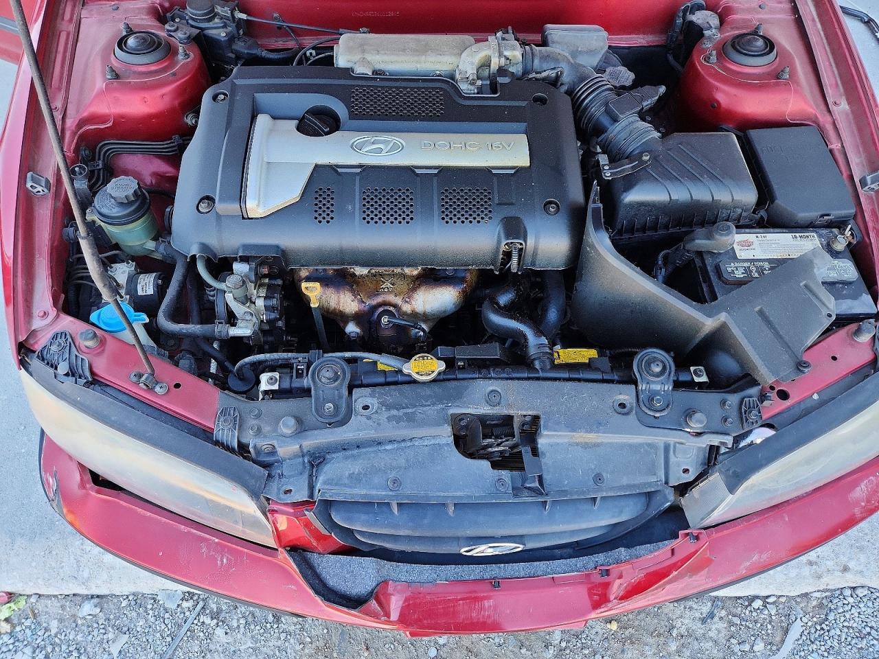 2004 Hyundai Elantra Gt Red vin: KMHDN56D34U112845