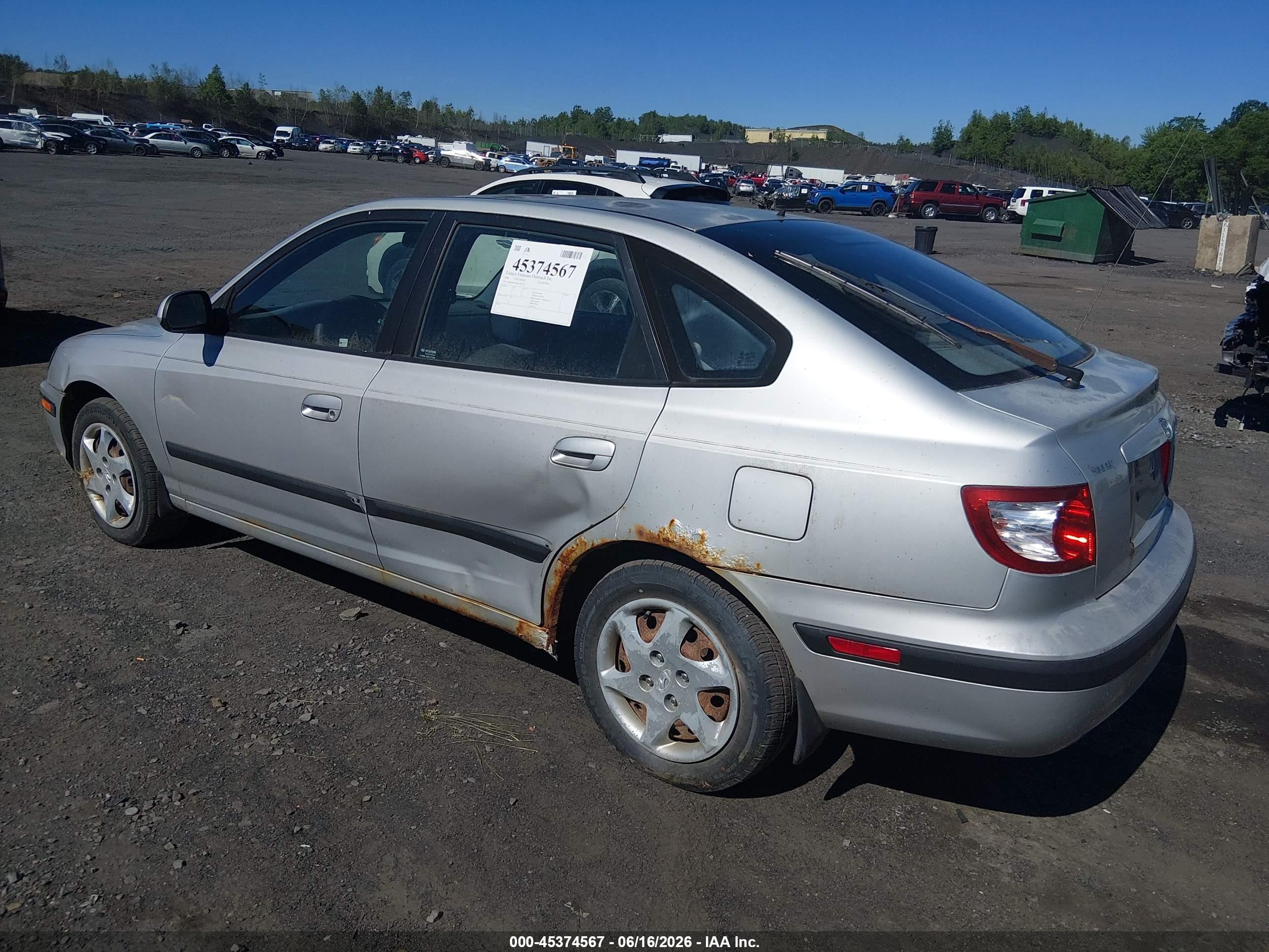 2006 Hyundai Elantra Gls/gt Silver vin: KMHDN56D36U182235
