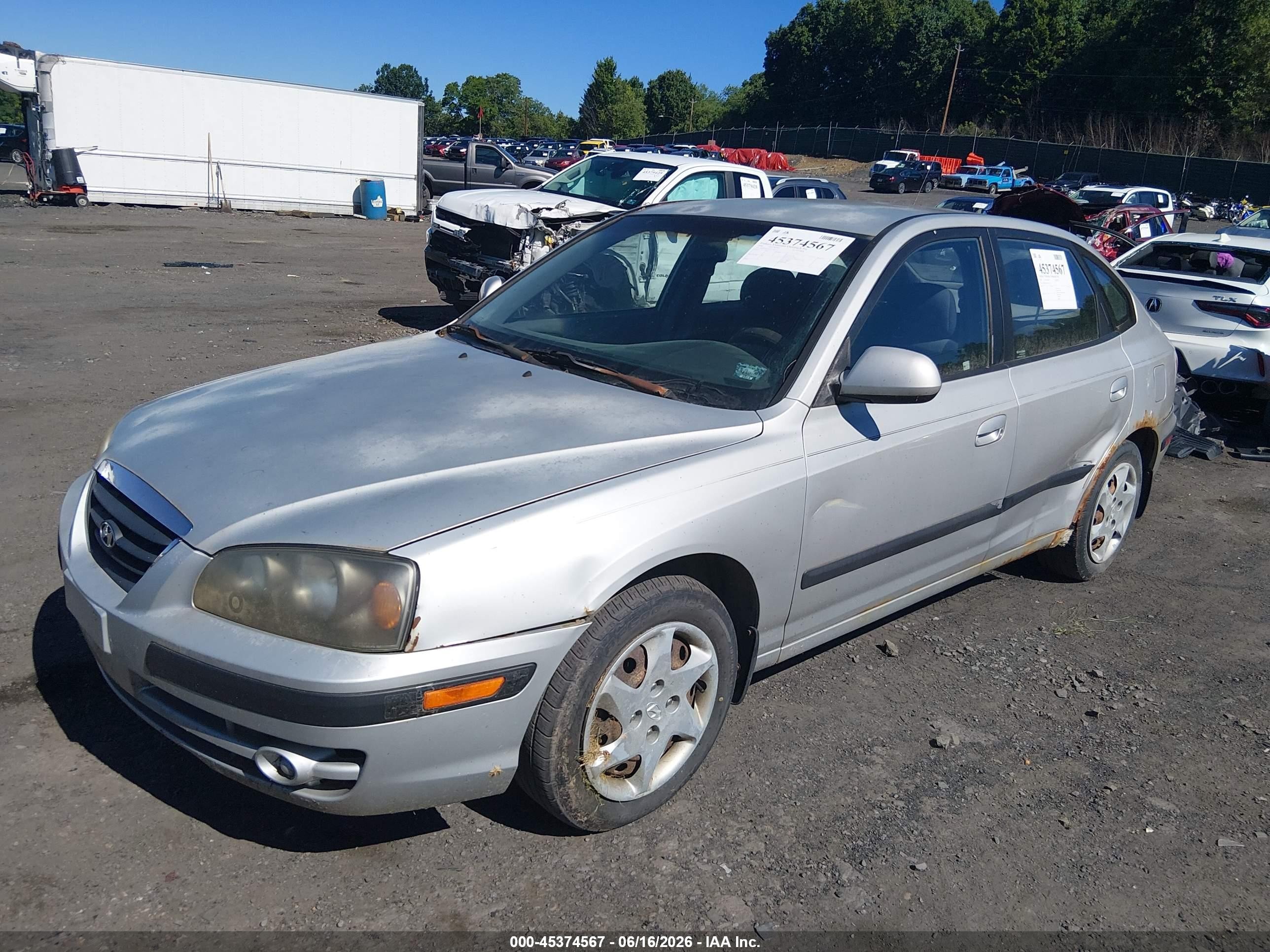 2006 Hyundai Elantra Gls/gt Silver vin: KMHDN56D36U182235