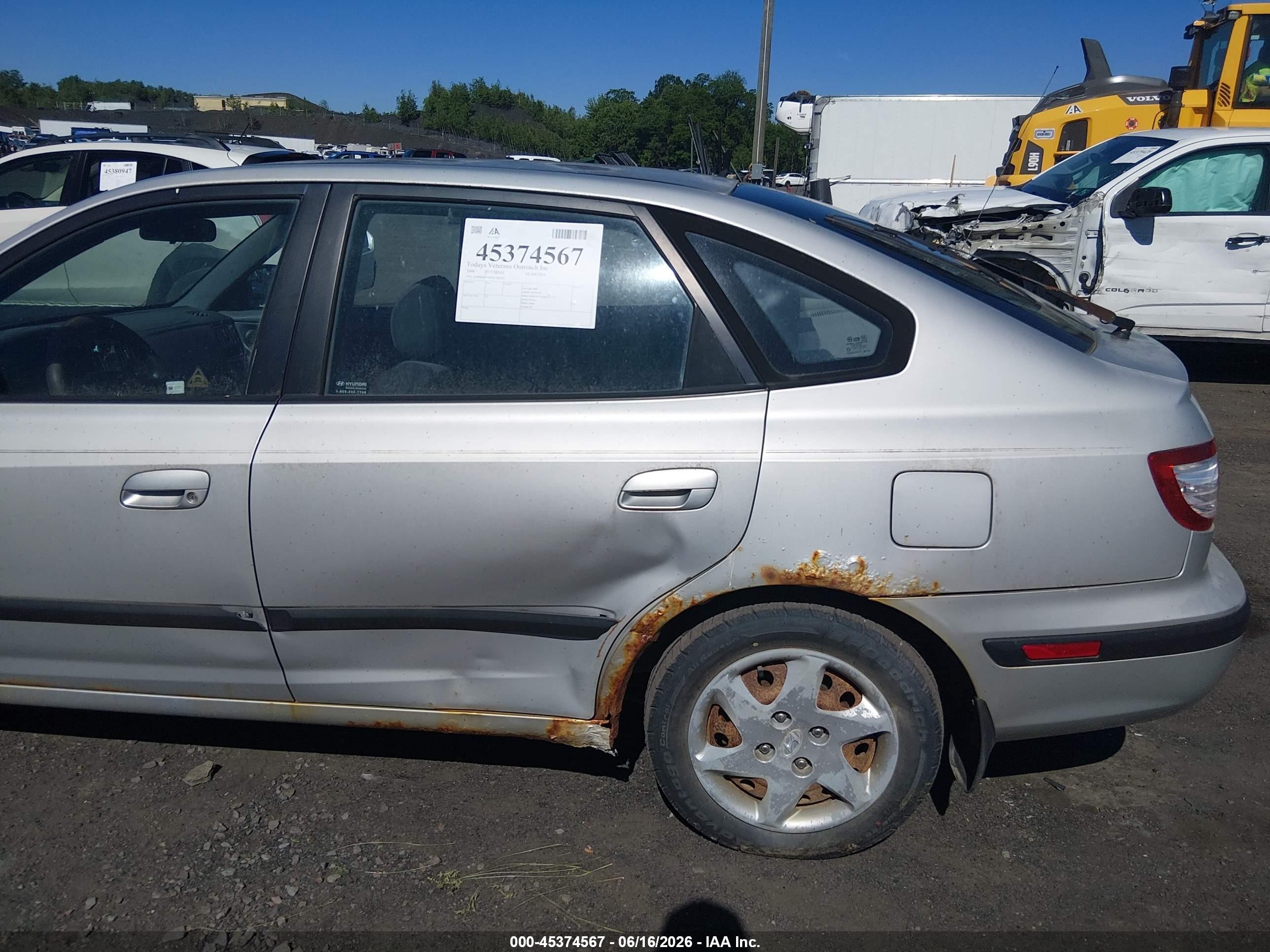 2006 Hyundai Elantra Gls/gt Silver vin: KMHDN56D36U182235